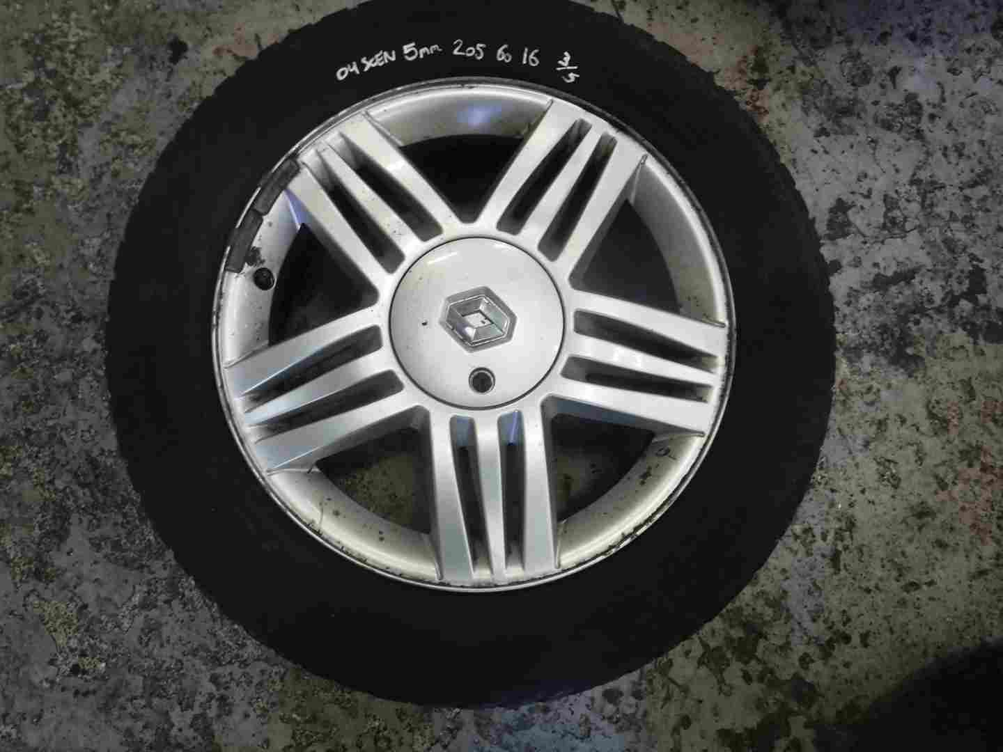 Renault Scenic 2003-2009 Reinastella Alloy Wheel + Tyre 205 60 16 5mm Tread