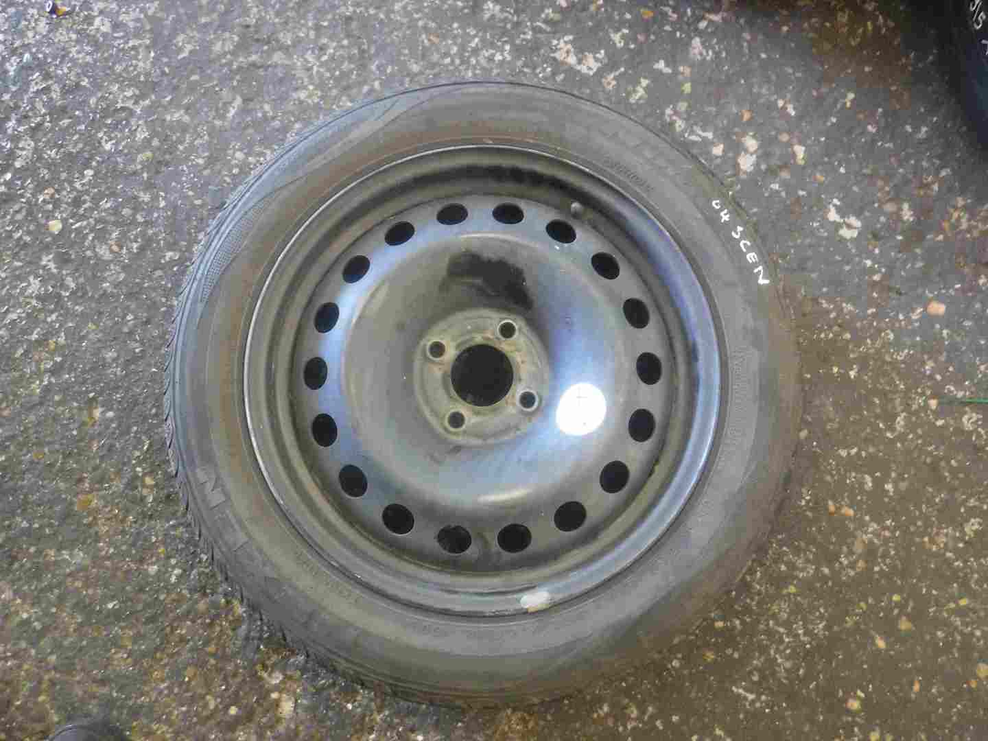 Renault Scenic 2003-2009 Steel Wheel Rim + Tyre 195 55 16 6mm Tread