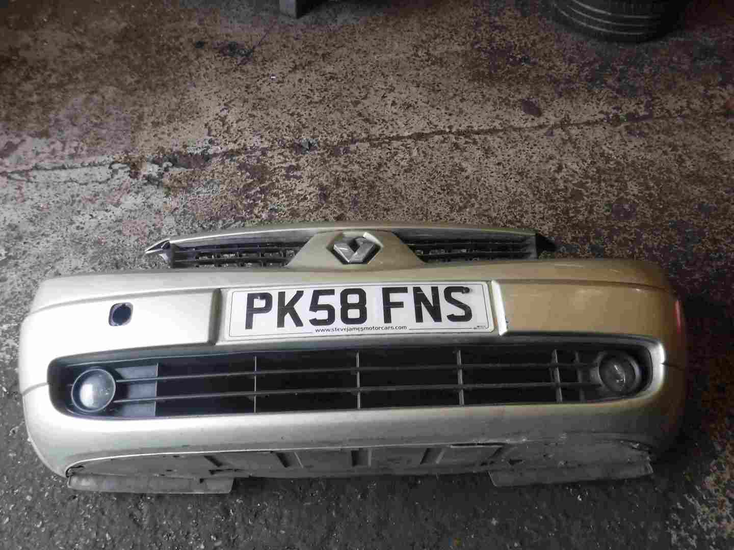 Renault Scenic 2006-2009 Front Bumper Gold Beige Silver TED11 FACELIFT