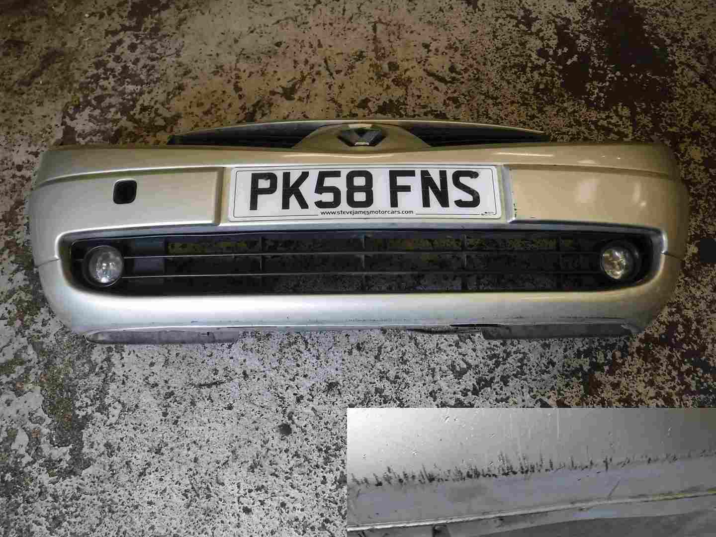 Renault Scenic 2006-2009 Front Bumper Gold Silver Beige TED11
