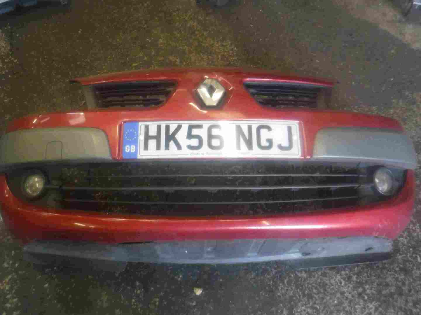 Renault Scenic 2006-2009 Front Bumper Red TEB76 FACELIFT
