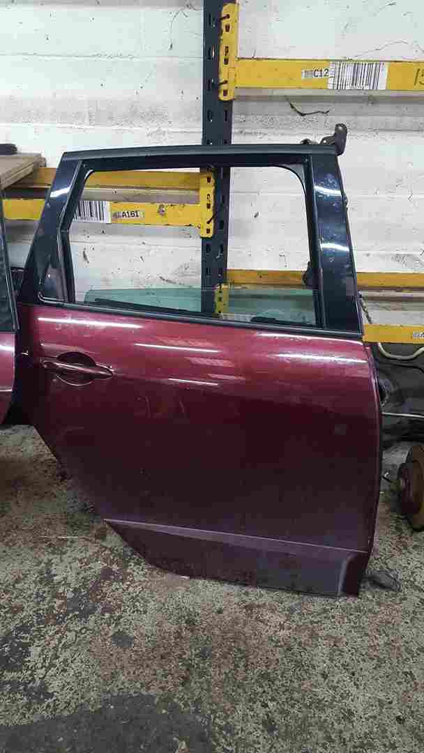 Renault Scenic 2013-2016 Drivers OSR Rear Door Purple Tennm
