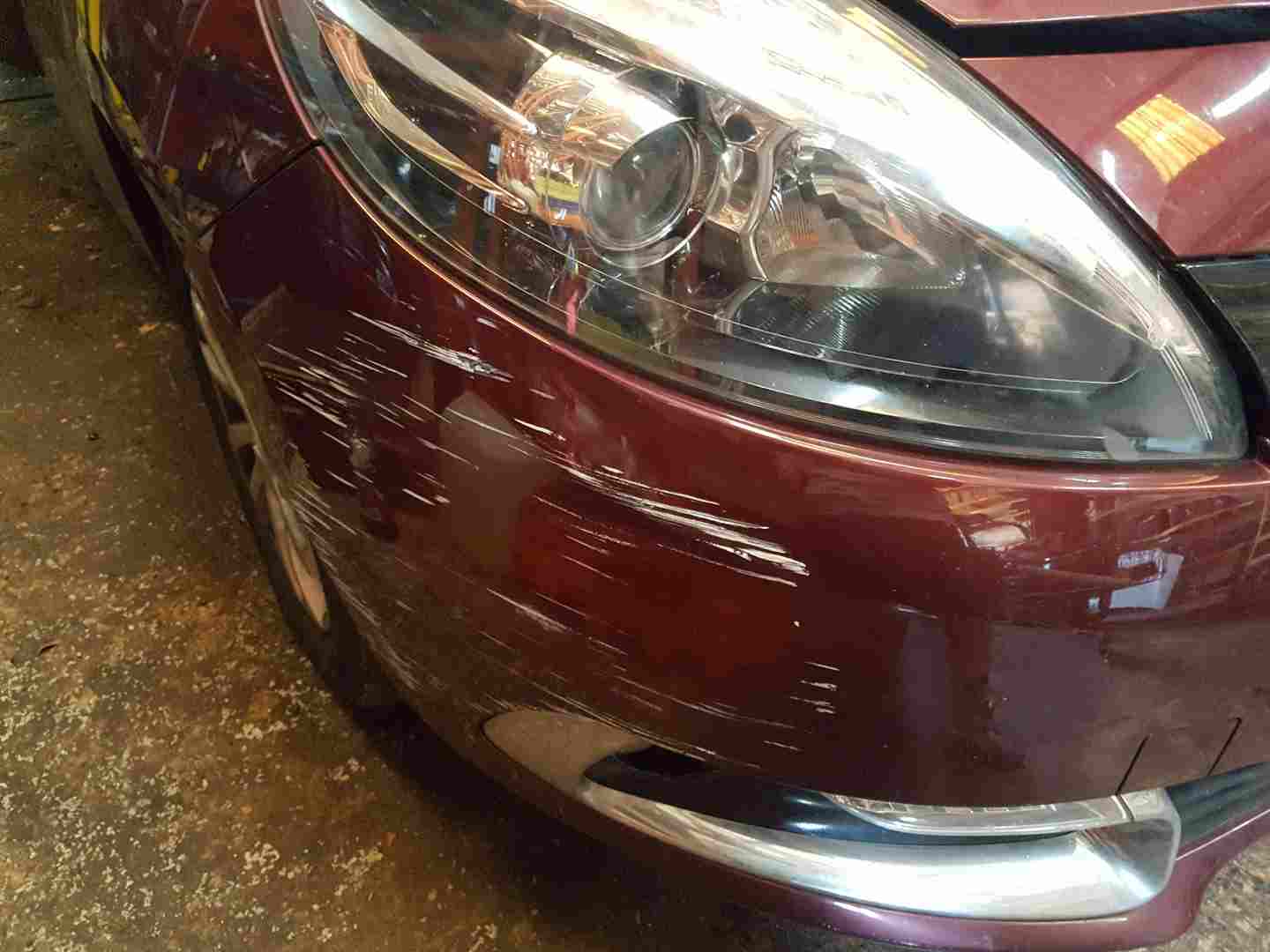 Thumb 5 Renault Scenic 2013-2016 Front Bumper Purple Tennm