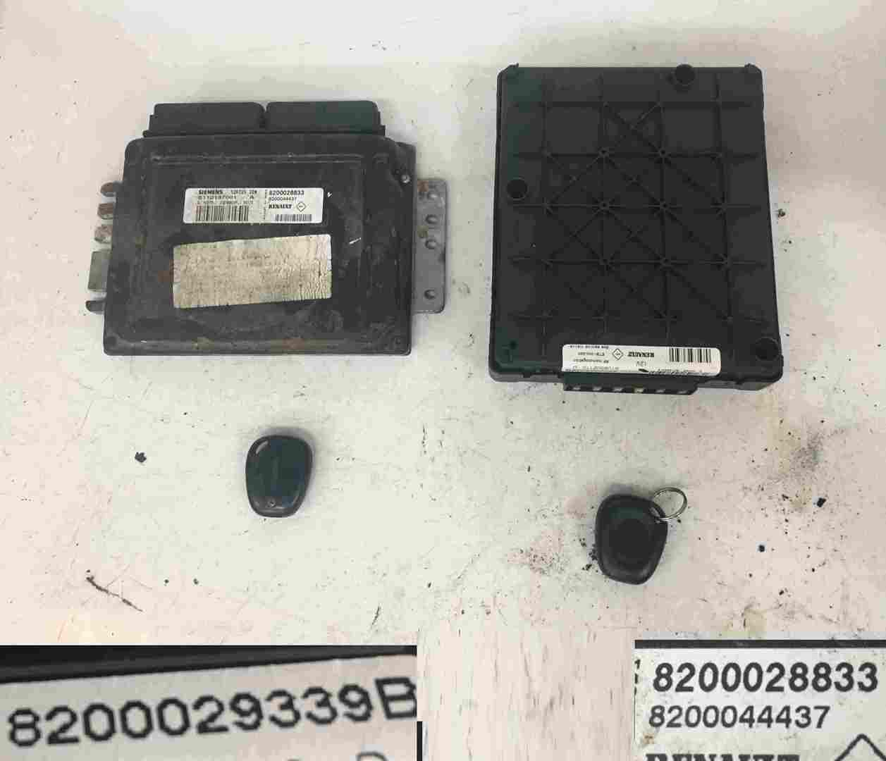 Renault Scenic MK1 1999-2003 1.4 16v ECU SET UCH BCM Immobiliser + Key Fob