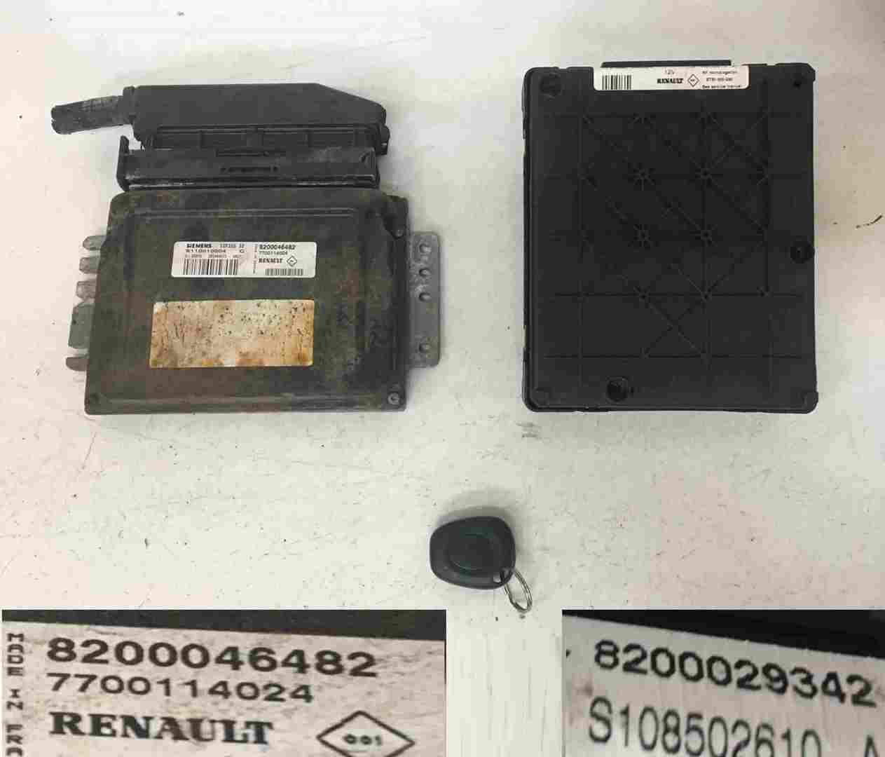 Renault Scenic MK1 1999-2003 1.6 16v ECU SET UCH BCM Immobiliser + Key Fob