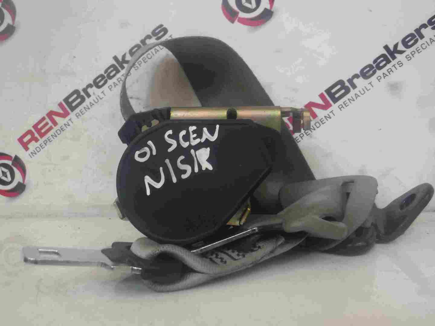 Renault Scenic MK1 1999-2003 Passenger NSR Rear Seat Belt Grey