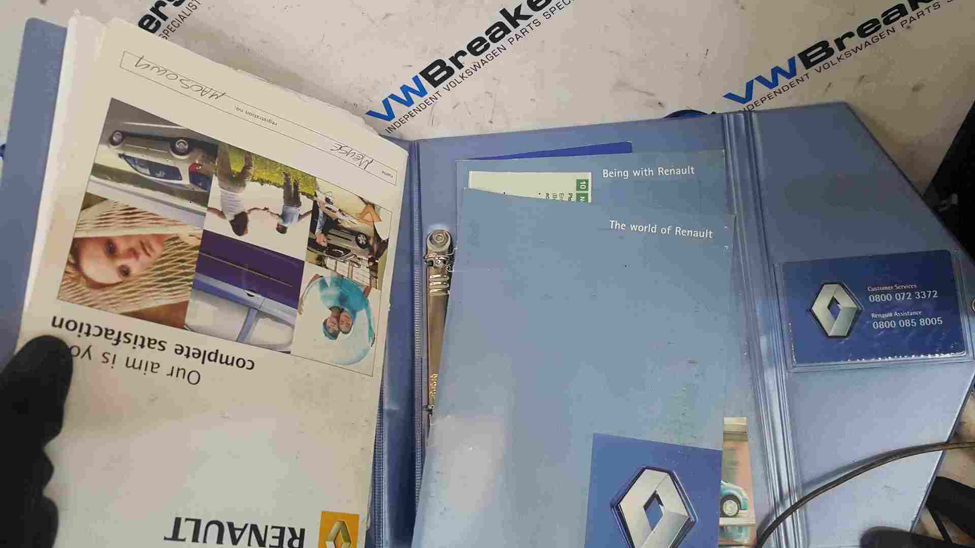 Thumb 2 Renault Scenic MK2 2003-2009 Document Wallet Holder Blue