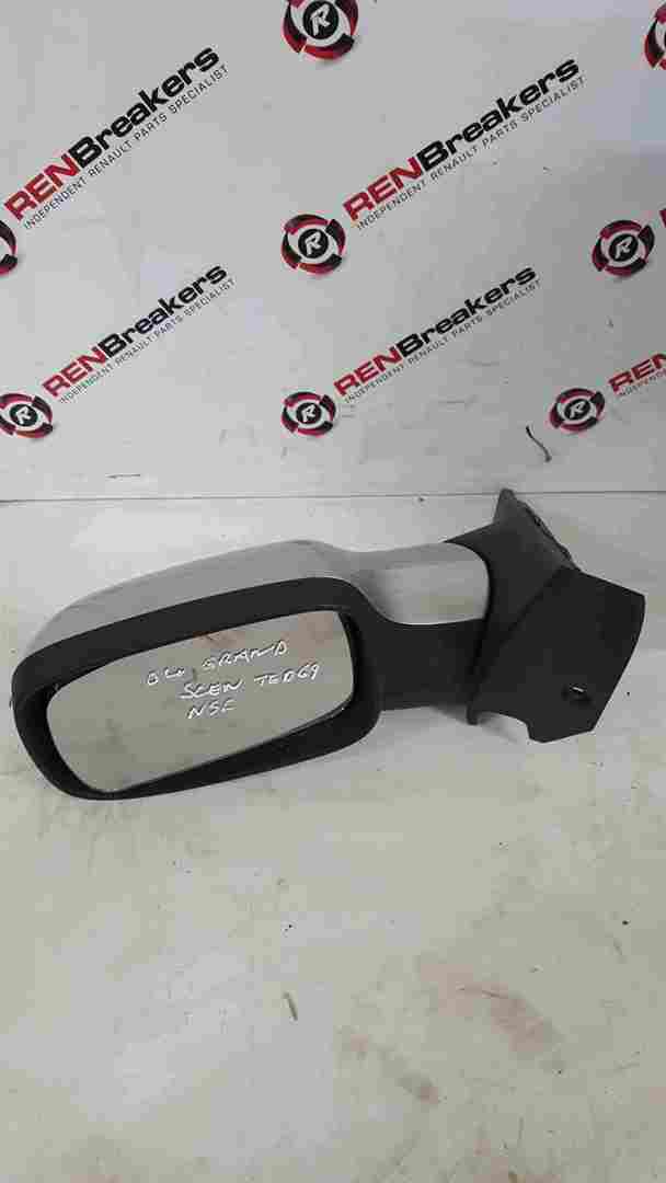 Renault Scenic MK2 2003-2009 Passenger NS Wing Mirror Silver TED69