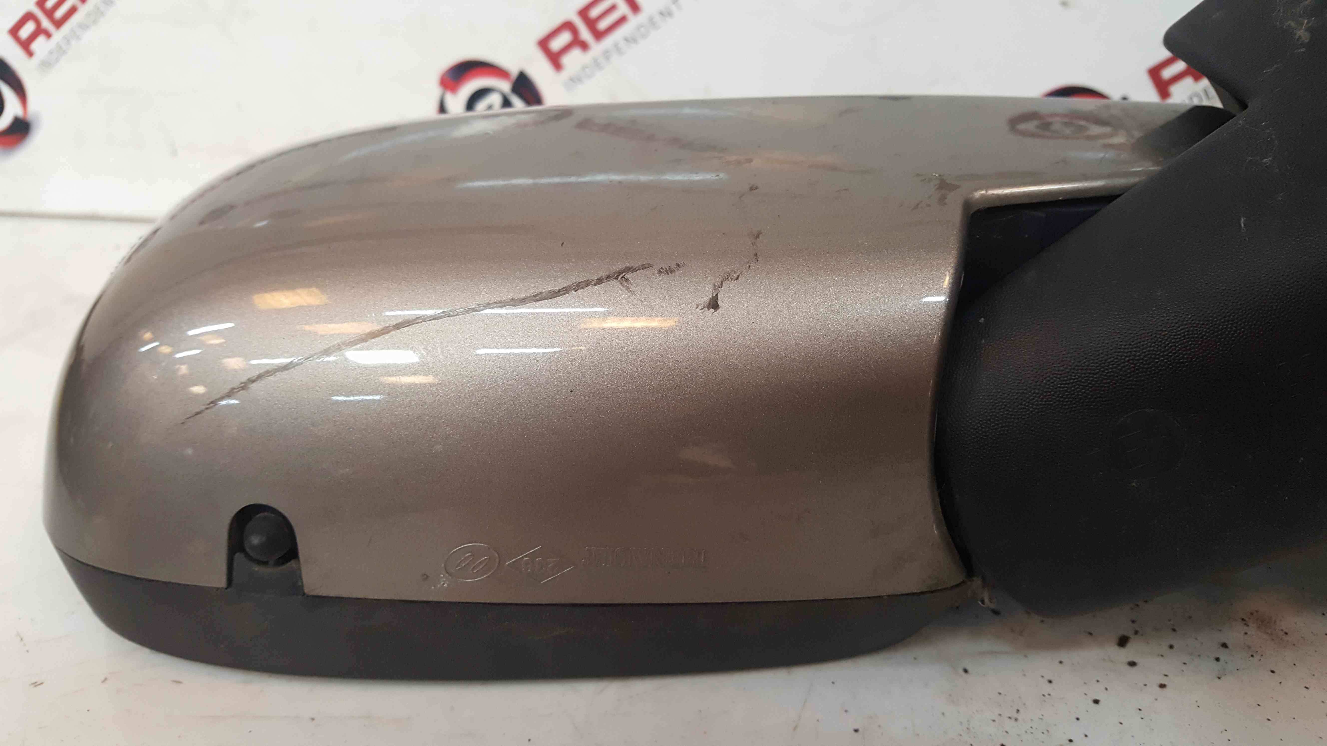 Renault Scenic MK2 2006-2009 Drivers Os Wing Mirror Beige Tehnk Electric