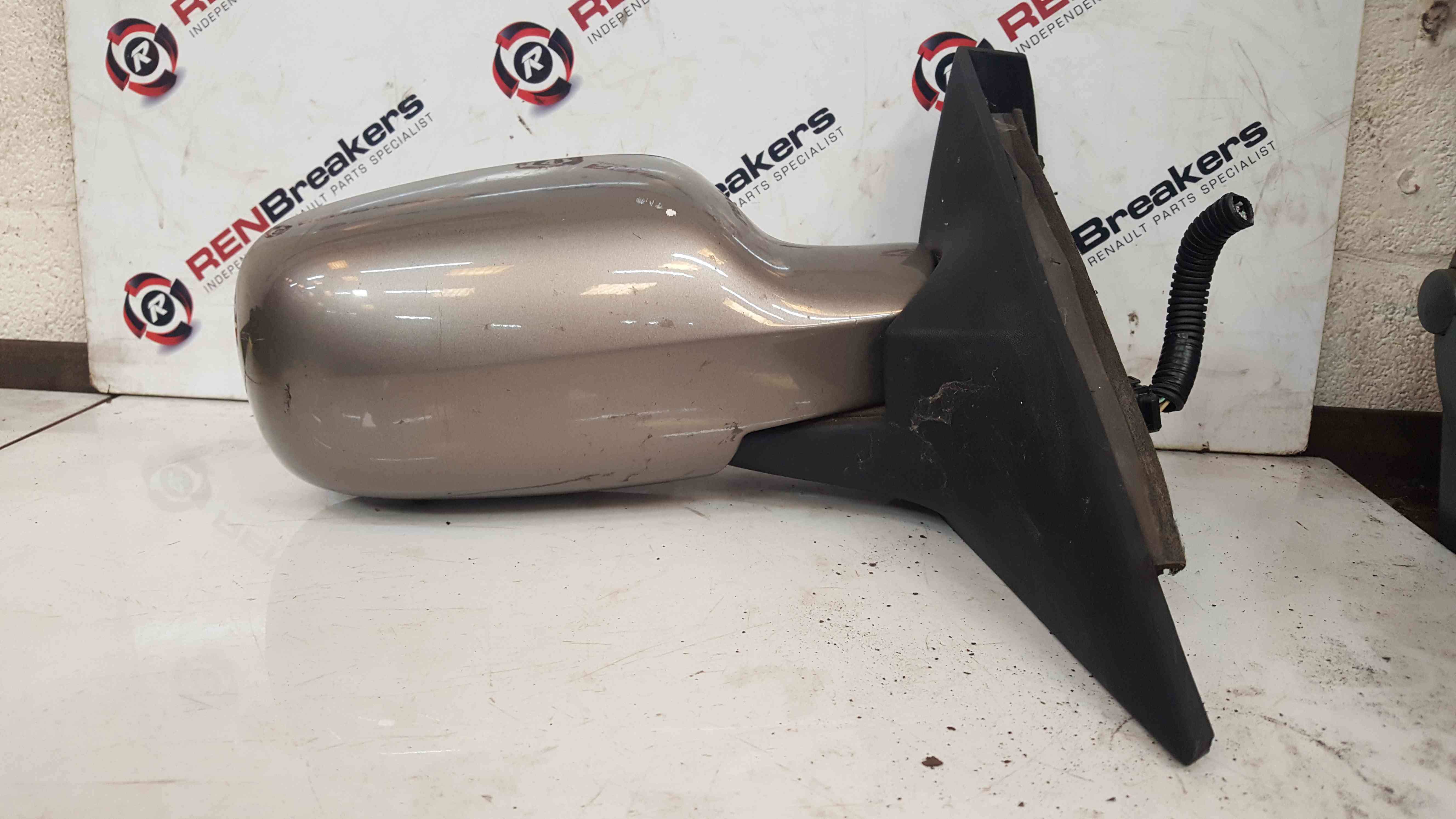 Renault Scenic MK2 2006-2009 Drivers Os Wing Mirror Beige Tehnk Electric