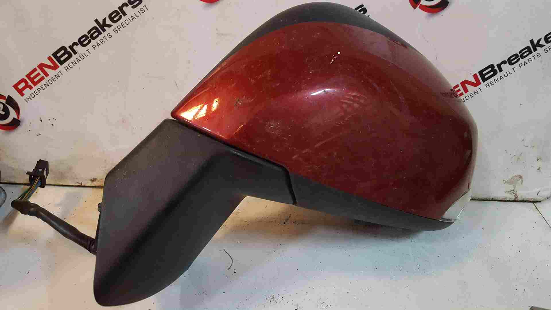 Renault Scenic MK3 2009-2013 Passenger Ns Wing Mirror RED Tennj