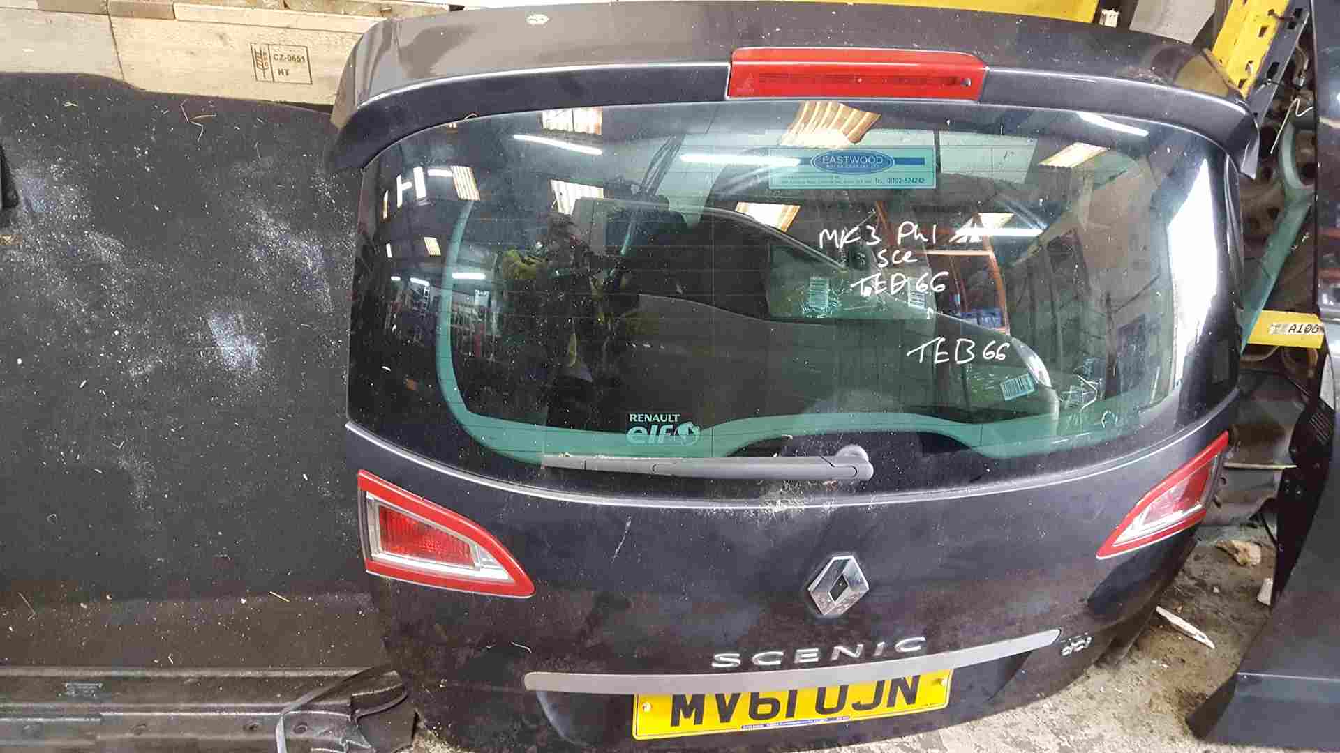 Thumb 3 Renault Scenic MK3 2009-2013 Rear Tailgate Boot Grey Teb66 + Lights