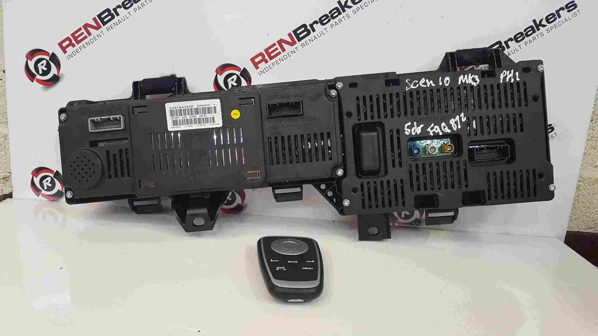 Thumb 3 Renault Scenic MK3 2009-2016 Cd Radio Display Unit With Control Controller