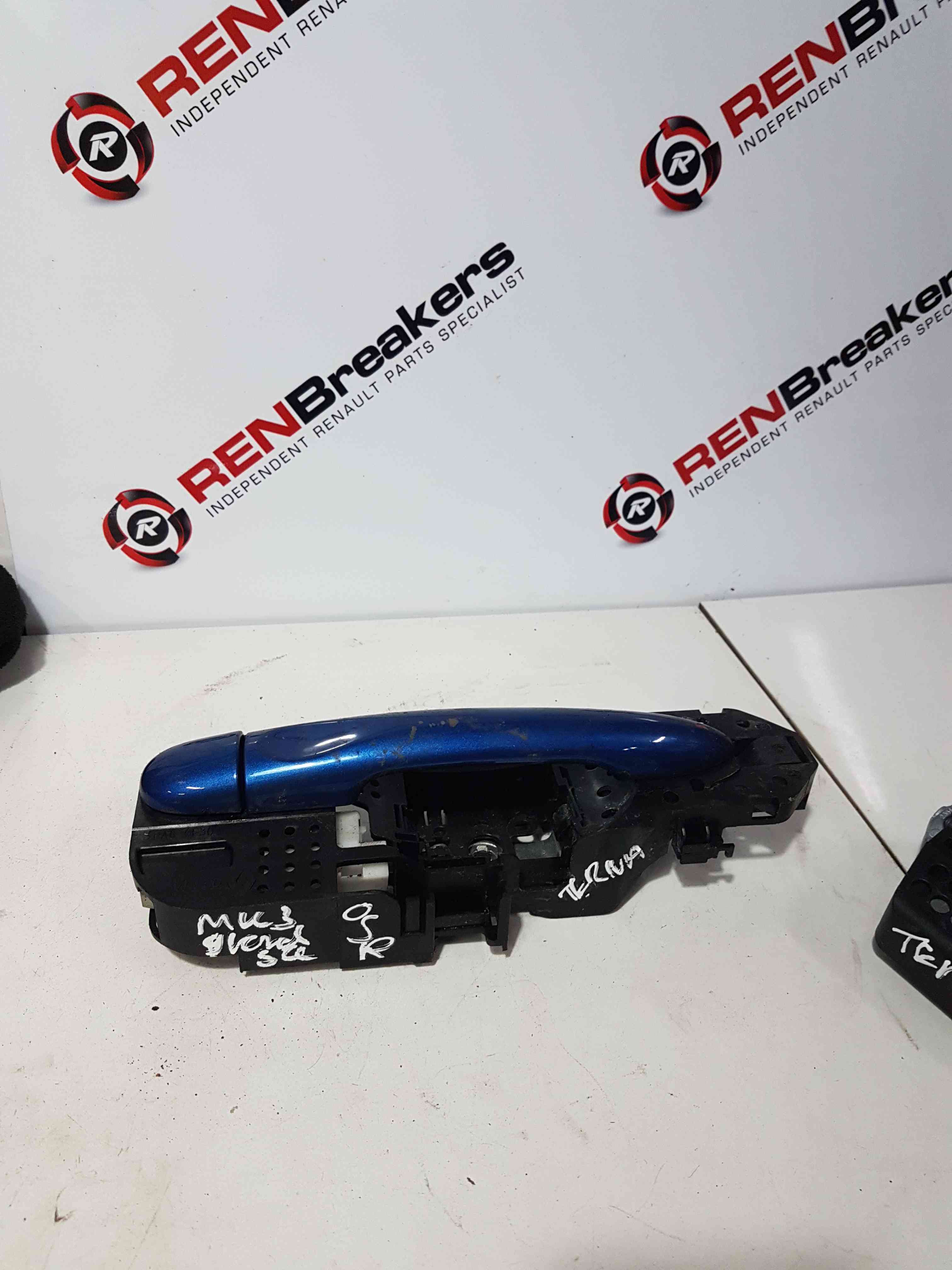 Thumb 5 Renault Scenic MK3 2009-2016 Drivers OSR Rear Exterior Door Handle Blue Terna