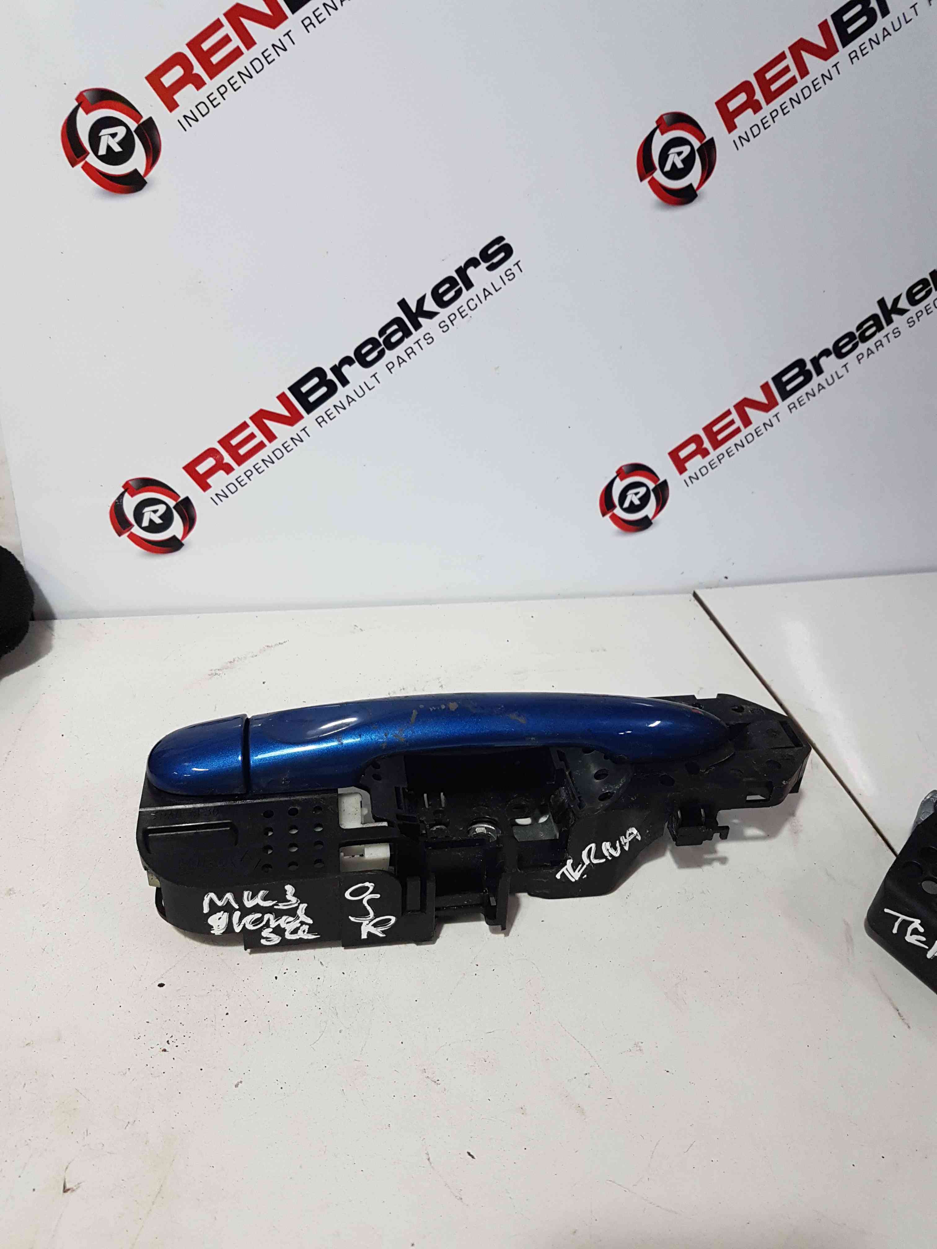 Thumb 6 Renault Scenic MK3 2009-2016 Drivers OSR Rear Exterior Door Handle Blue Terna