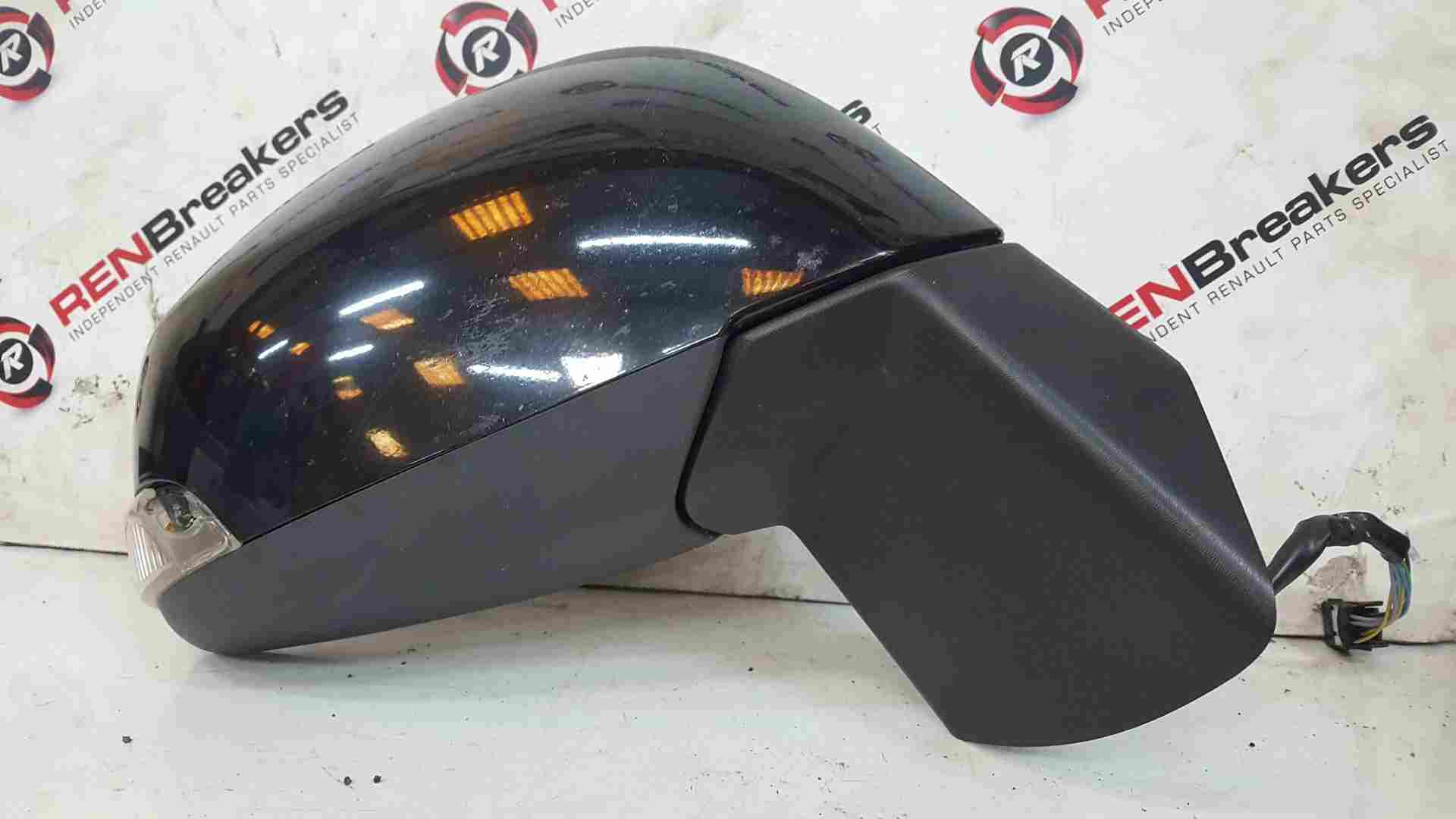 Renault Scenic MK3 2009-2016 Drivers Os Wing Mirror Black Tegne
