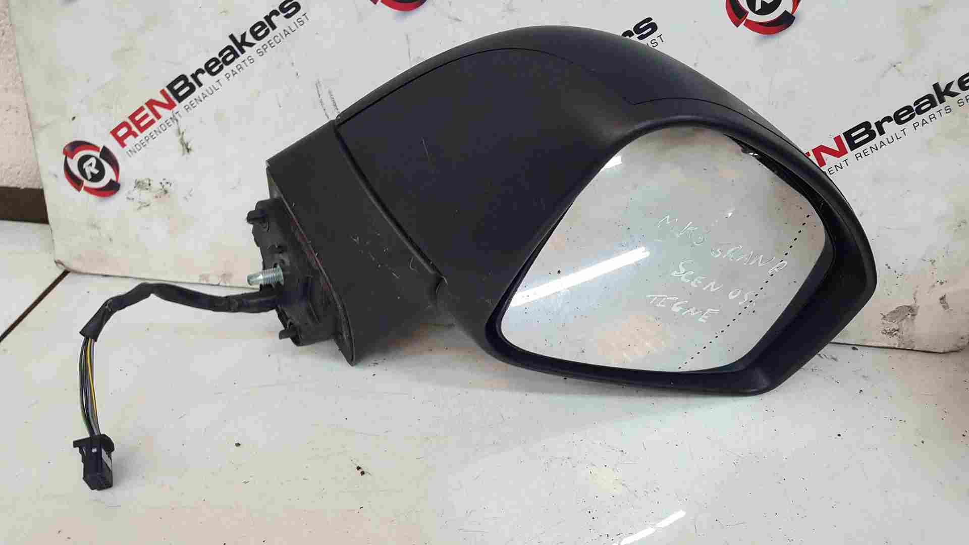 Thumb 5 Renault Scenic MK3 2009-2016 Drivers Os Wing Mirror Black Tegne