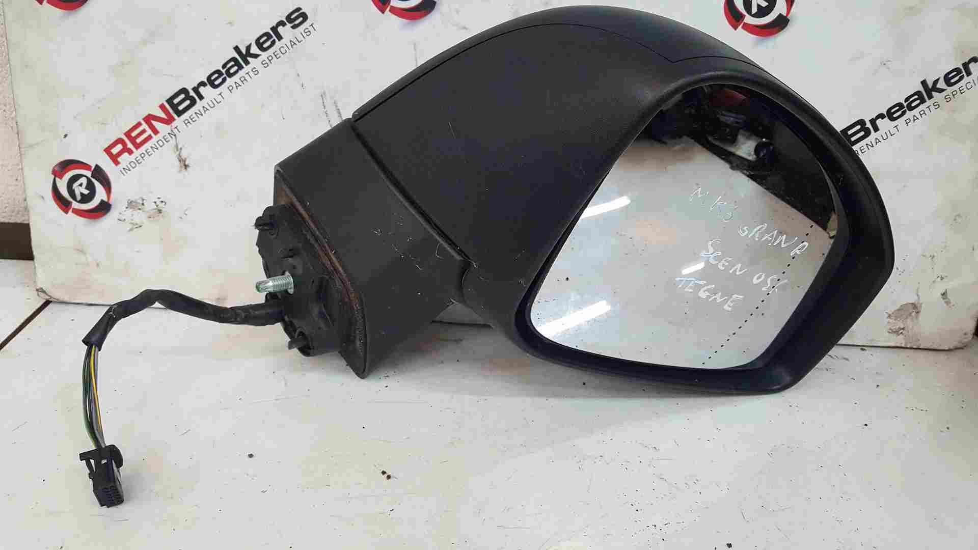 Thumb 6 Renault Scenic MK3 2009-2016 Drivers Os Wing Mirror Black Tegne