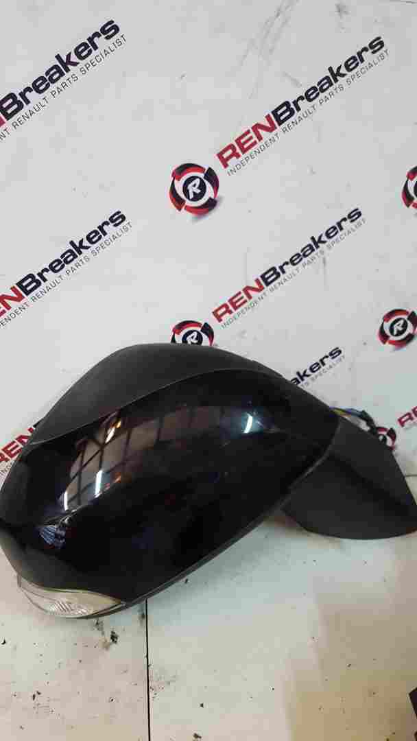 Renault Scenic MK3 2009-2016 Drivers Os Wing Mirror Black Tegne SEE Image