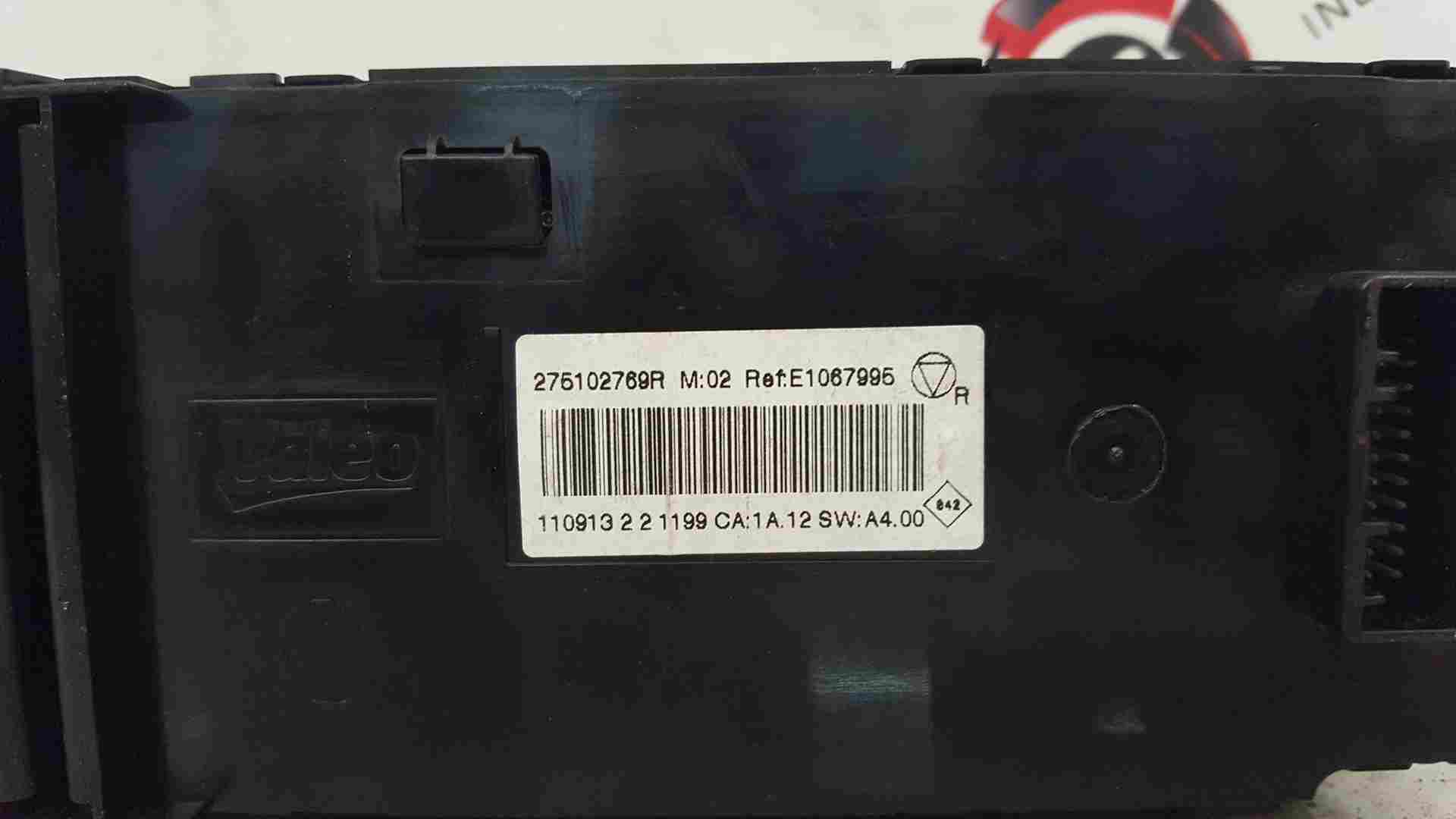 Thumb 4 Renault Scenic MK3 2009-2016 Heater Controls A/C Switches 275102769R