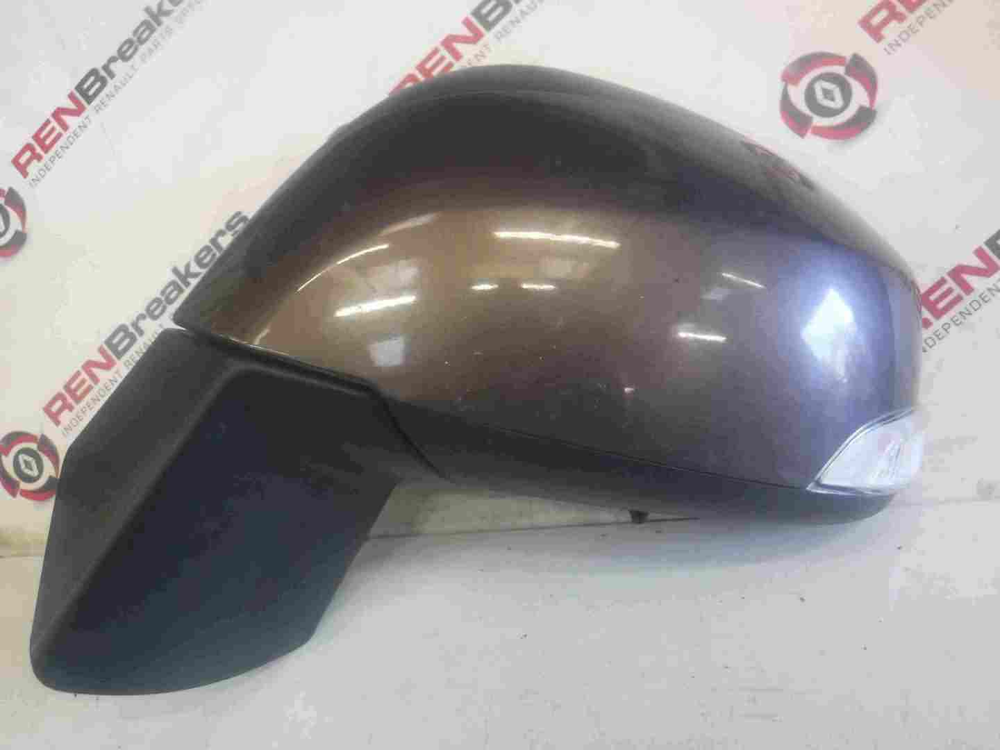Renault Scenic MK3 2009-2016 Passenger Ns Wing Mirror Brown Tecnb Folding