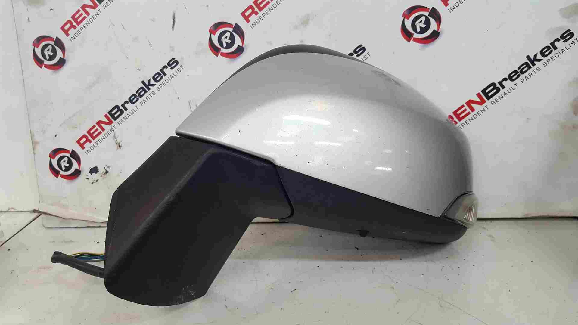 Renault Scenic MK3 2009-2016 Passenger Ns Wing Mirror Silver Ted69 Damaged