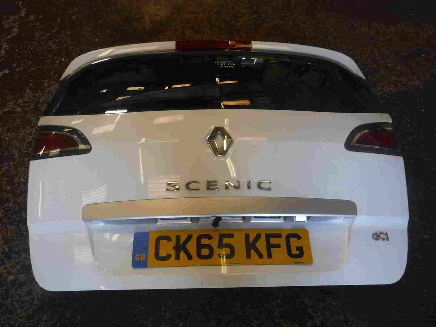 Renault Scenic MK3 2013-2016 Rear Tailgate Boot White TEQNC