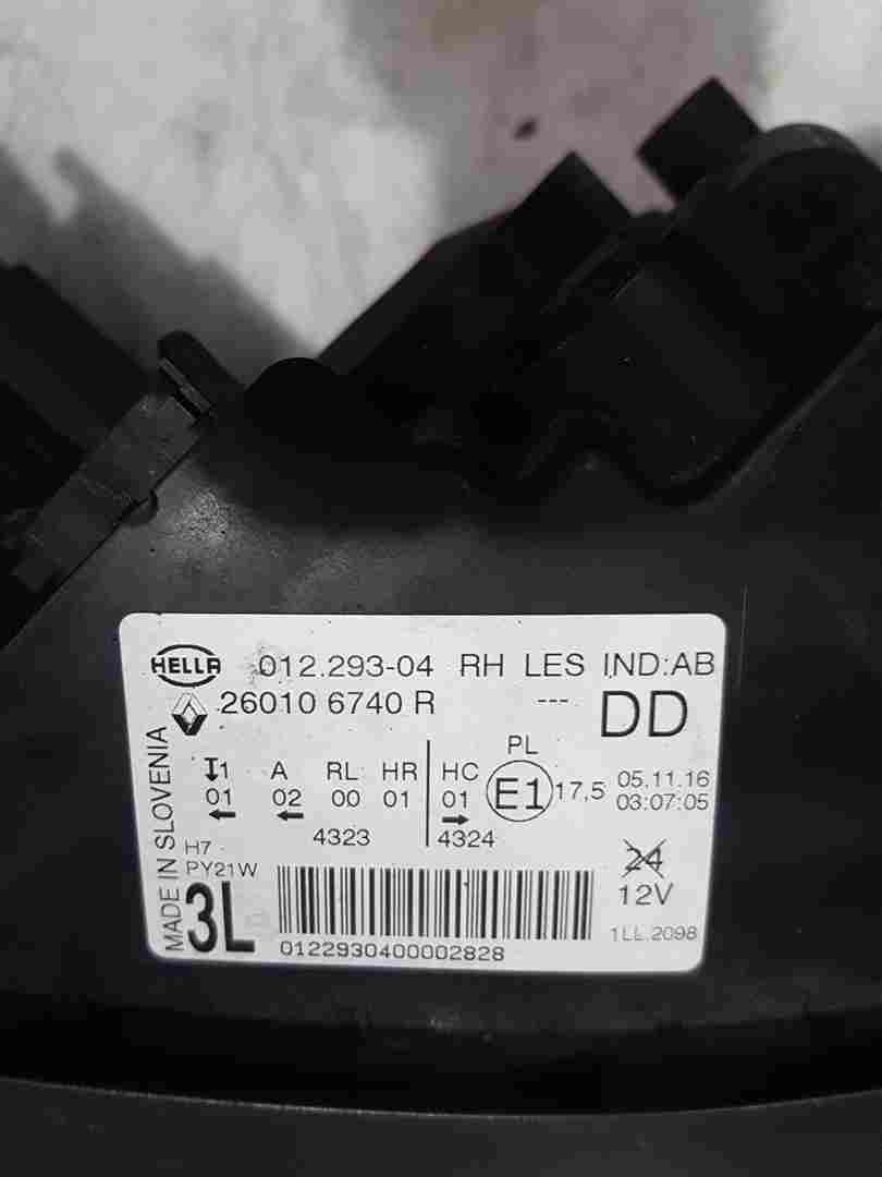 Thumb 4 Renault Scenic MK4 2016-2022 Drivers OSF Front Headlight 260106740R
