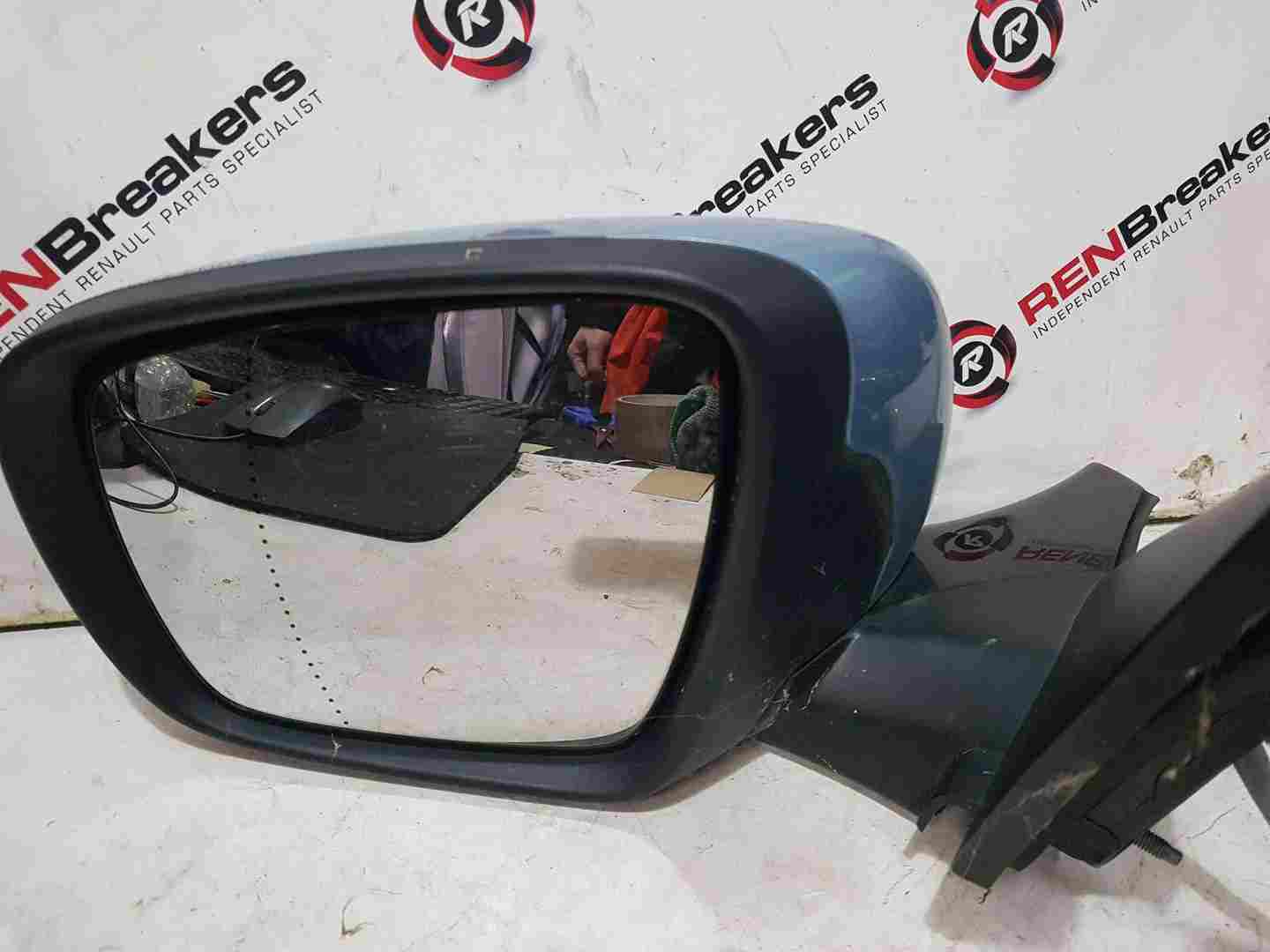 Thumb 4 Renault Scenic MK4 2016-2022 Passenger NSF Wing Mirror Blue Aqua Terpq Folding
