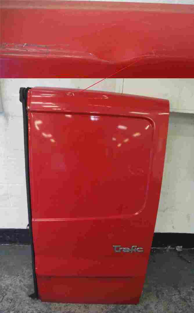 Renault Trafic 2001-2006 Drivers OSR Rear Door Red OC70