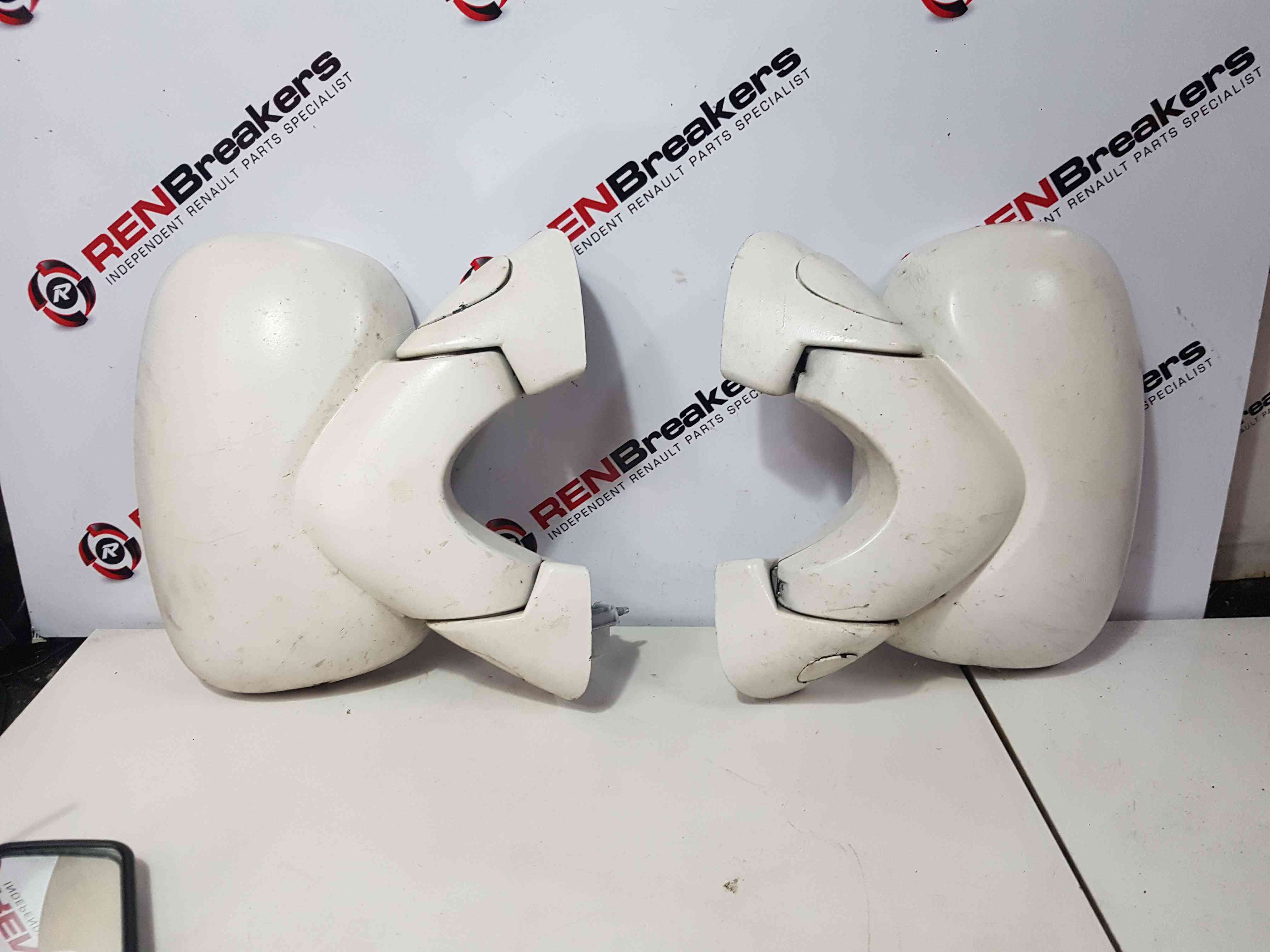 Thumb 2 Renault Trafic 2001-2006 Passenger Driver Ns Os Wing Mirror Pair White