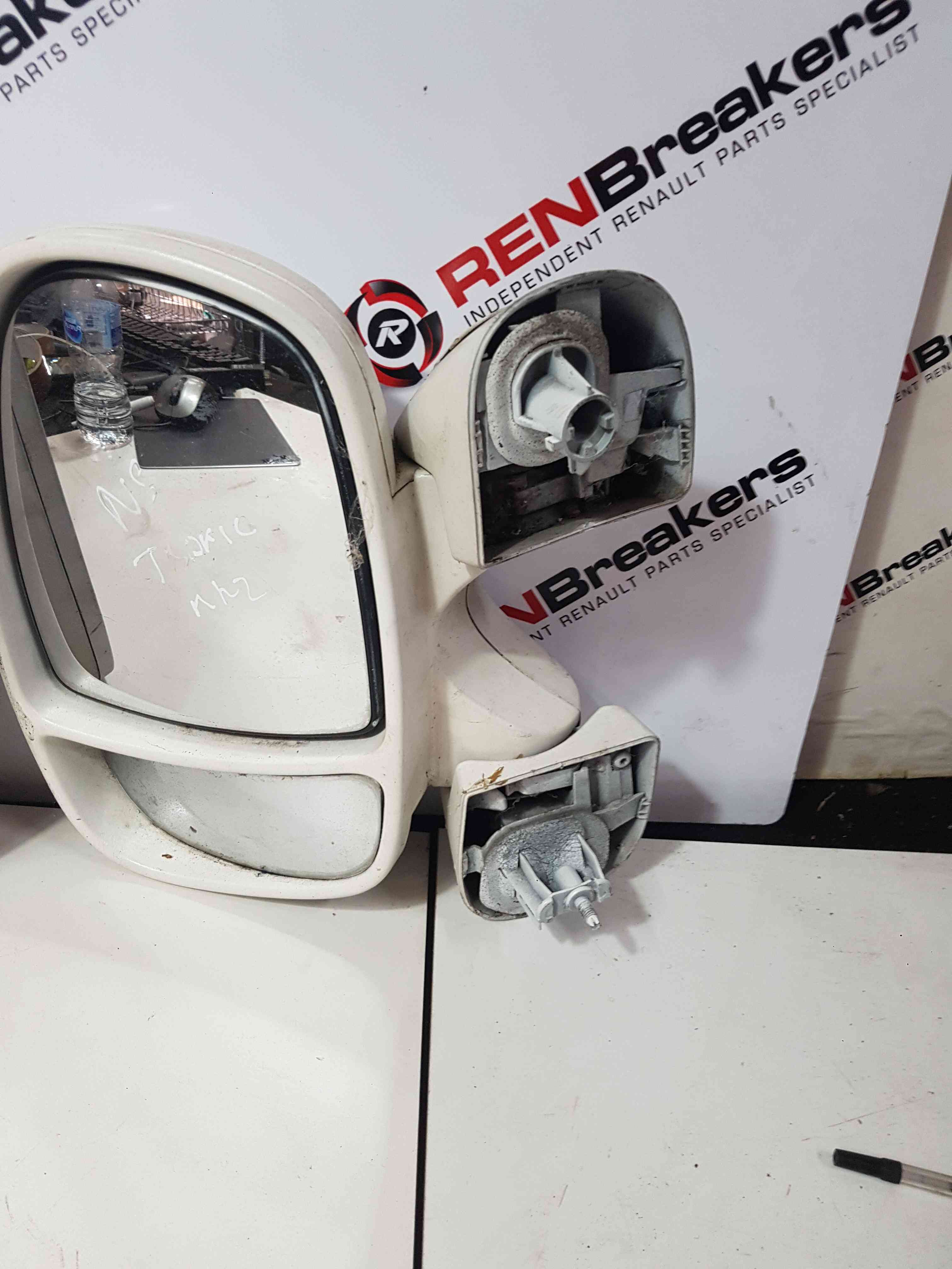 Thumb 11 Renault Trafic 2001-2006 Passenger Driver Ns Os Wing Mirror Pair White