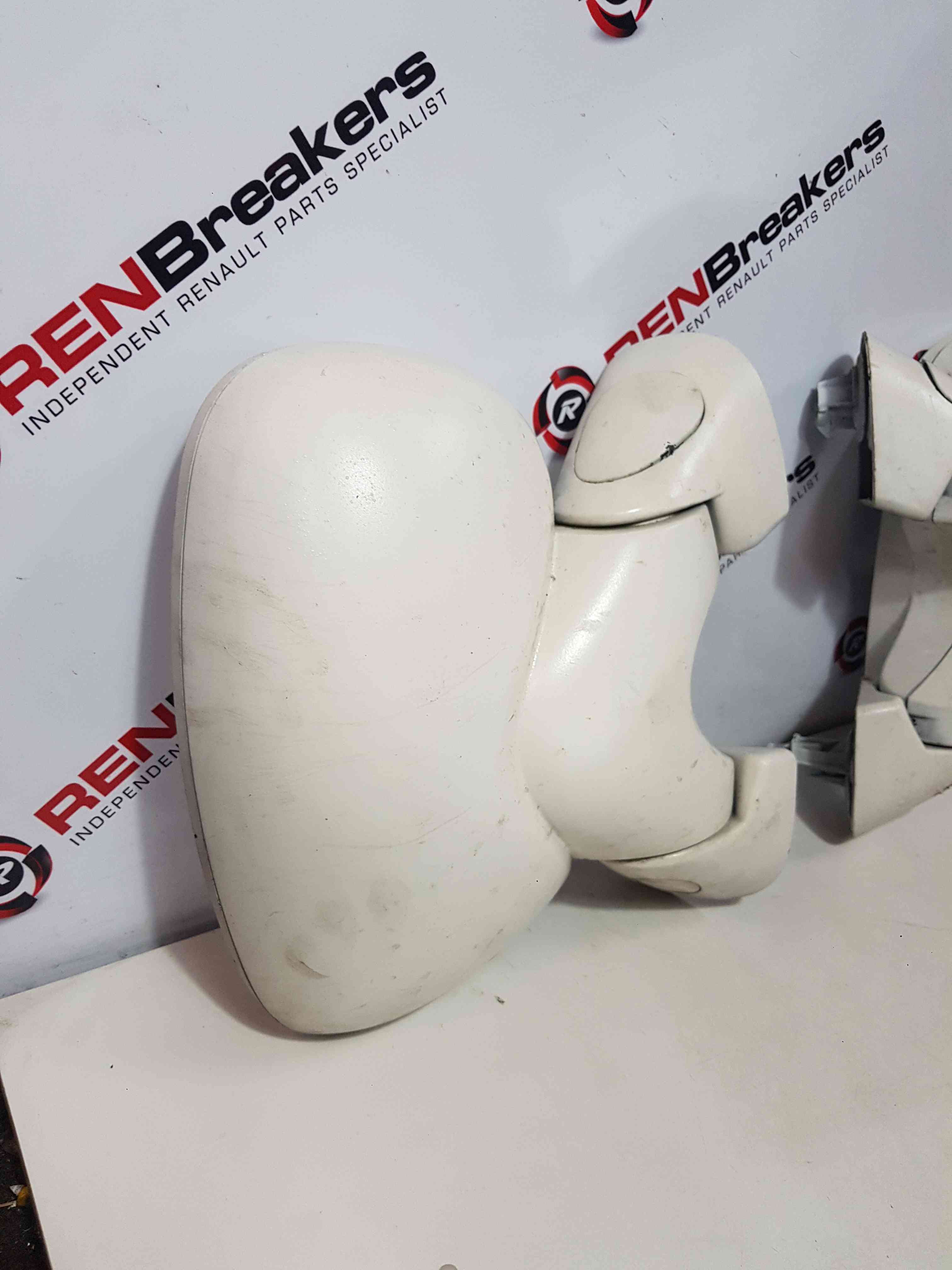 Thumb 3 Renault Trafic 2001-2006 Passenger Driver Ns Os Wing Mirror Pair White
