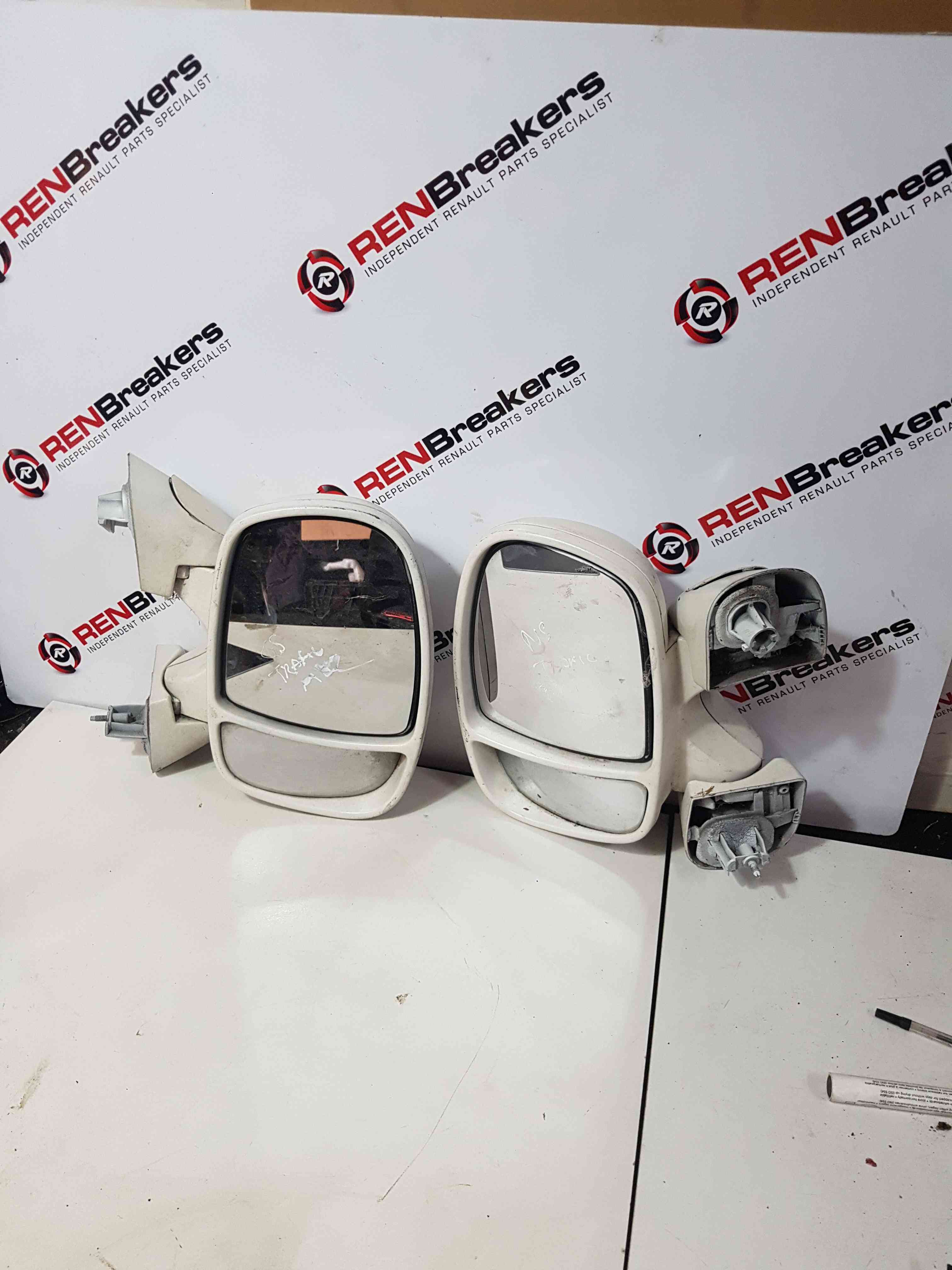 Thumb 9 Renault Trafic 2001-2006 Passenger Driver Ns Os Wing Mirror Pair White