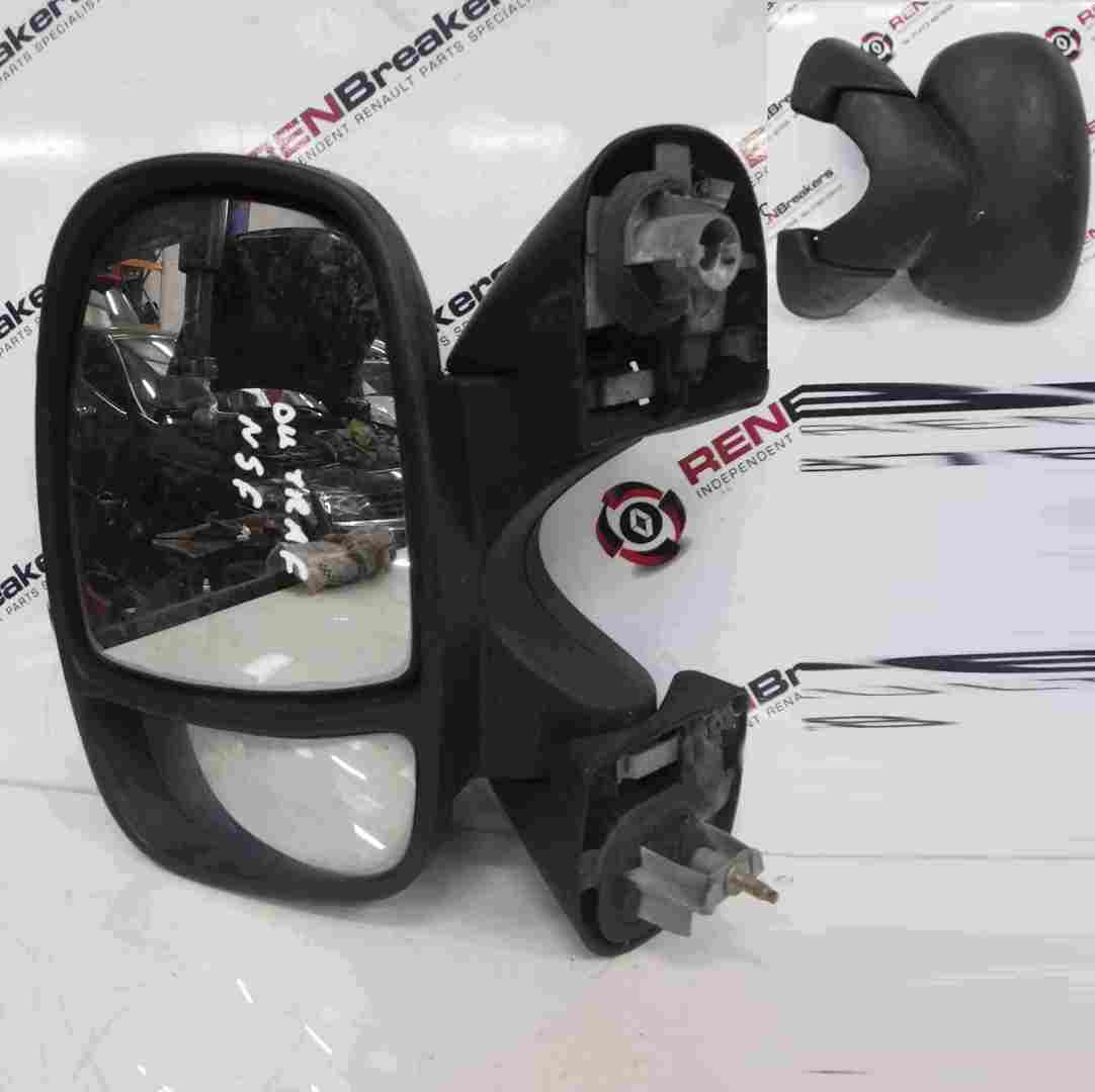 Renault Trafic 2001-2006 Passenger NS Wing Mirror Plain Black