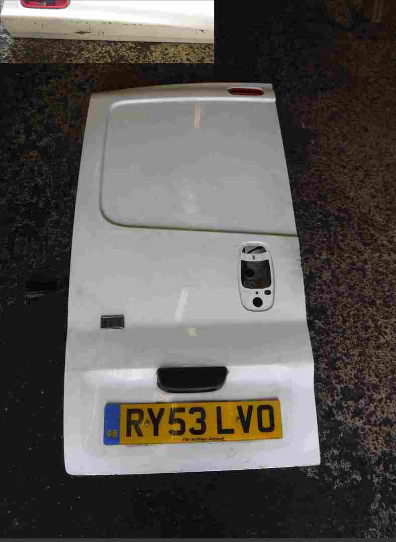 Renault Trafic 2001-2006 Passenger NSR Rear Door White Od31 Slight Dink