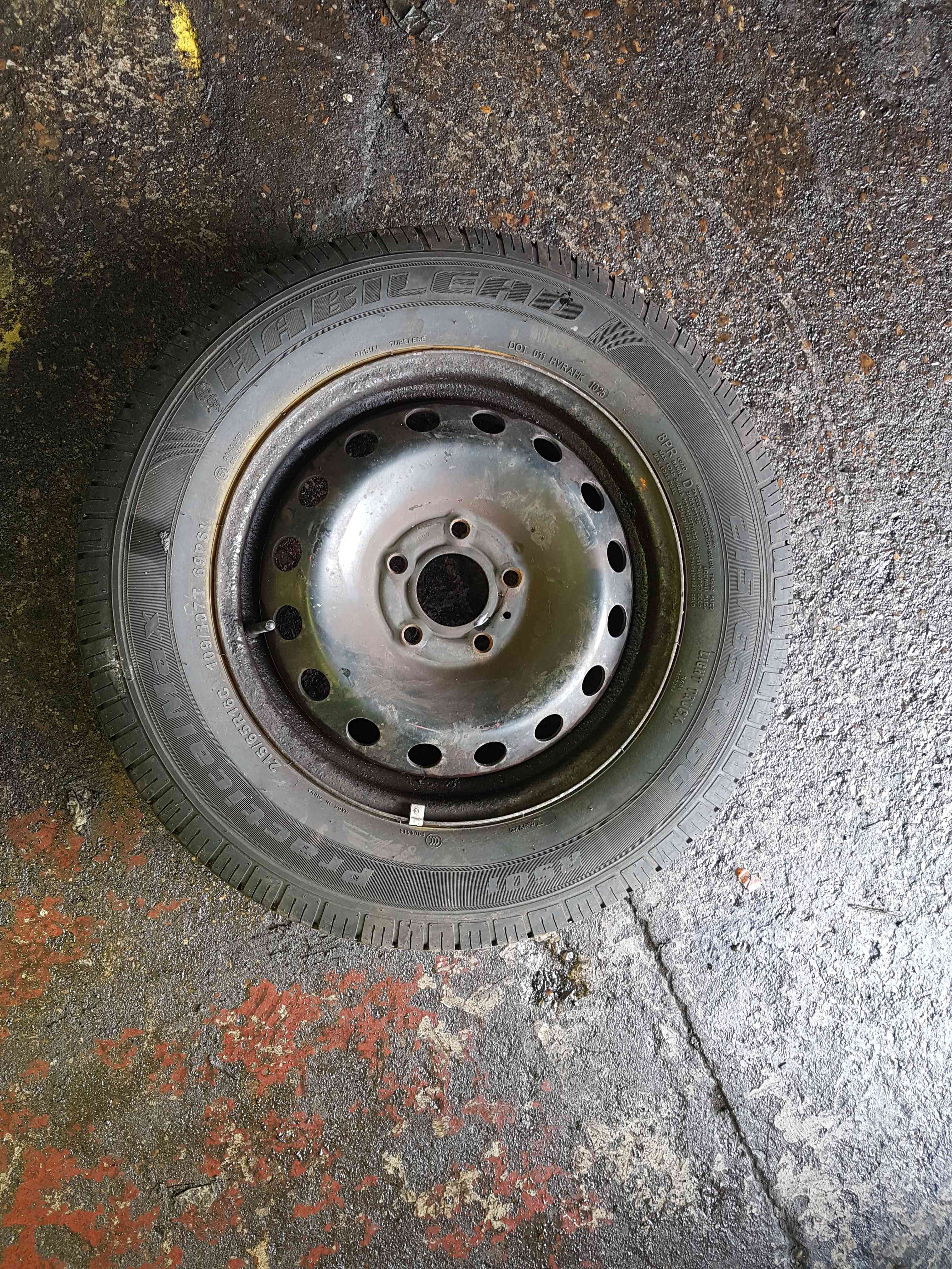 Thumb 2 Renault Trafic 2001-2006 Spare Steel Wheel RIM Tyre 215 65 16  Tyre 1025 4/5