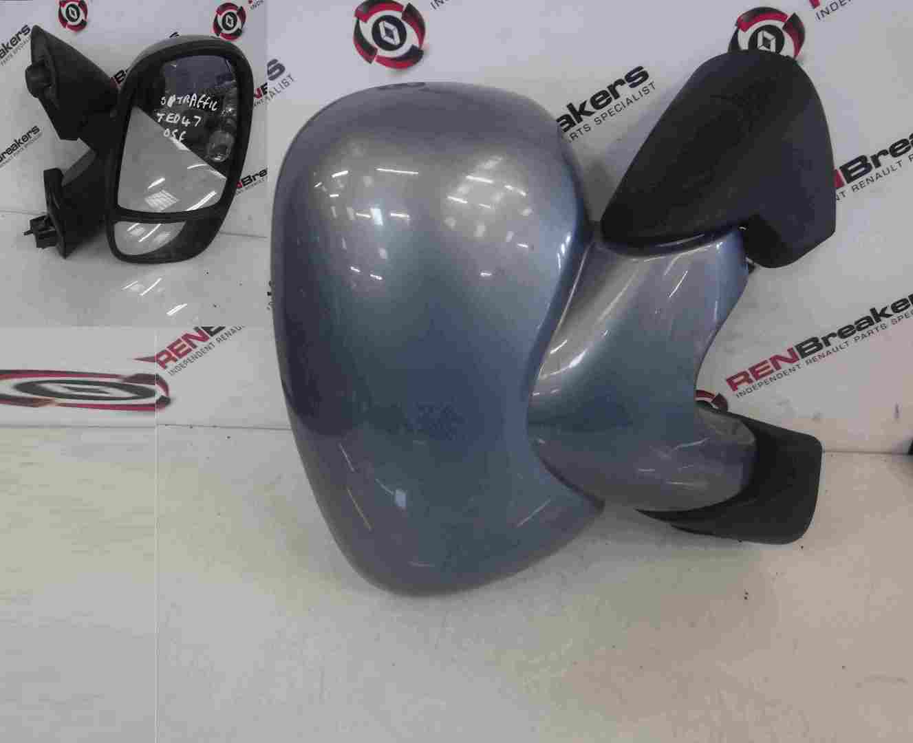 Renault Trafic 2006-2014 Drivers OS Wing Mirror Purple Blue TED47