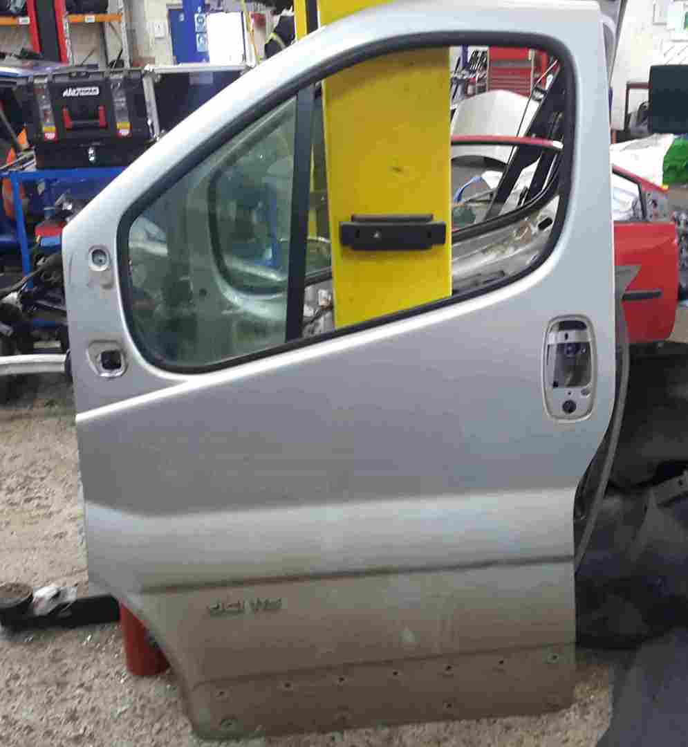 Renault Trafic 2006-2014 Passenger NSF Front Door Silver CMG64