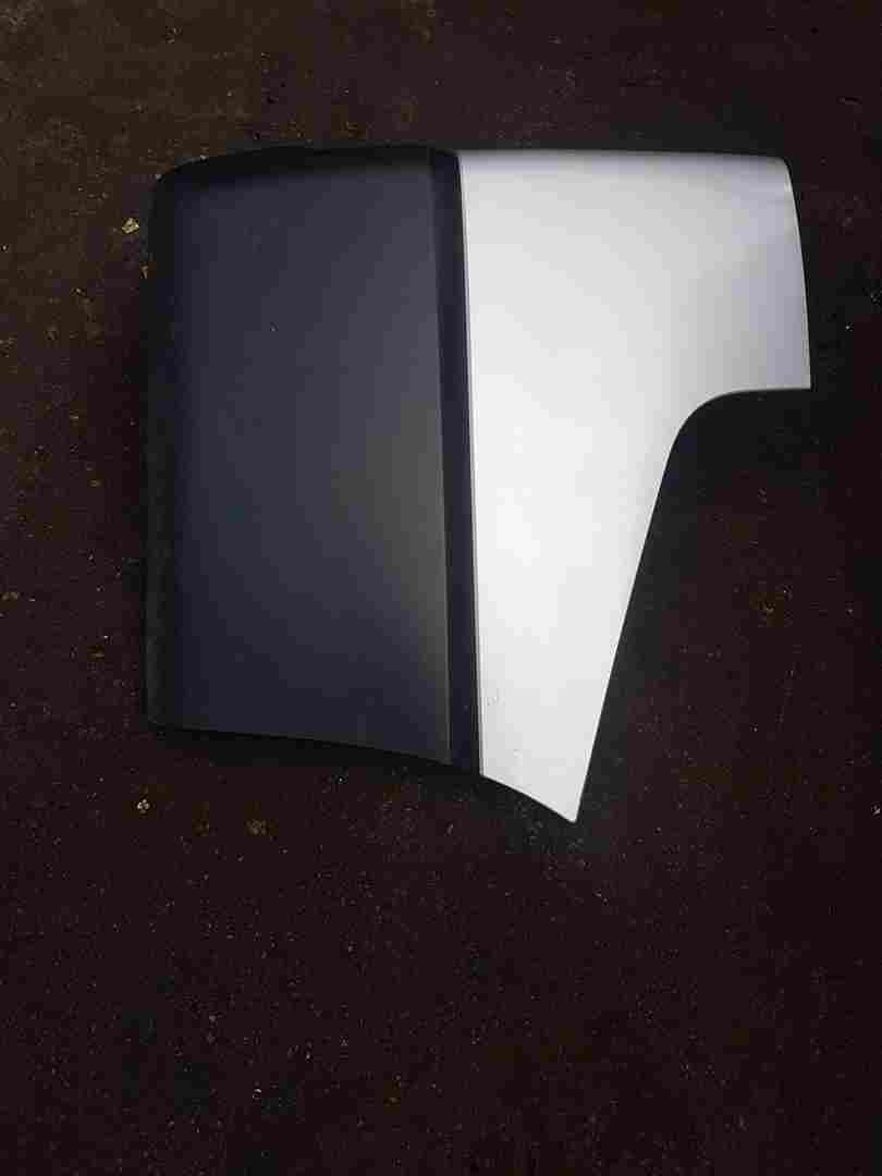 Thumb 3 Renault Trafic 2014-2018 Drivers OSR Rear Bumper Corner Trim silver ted69