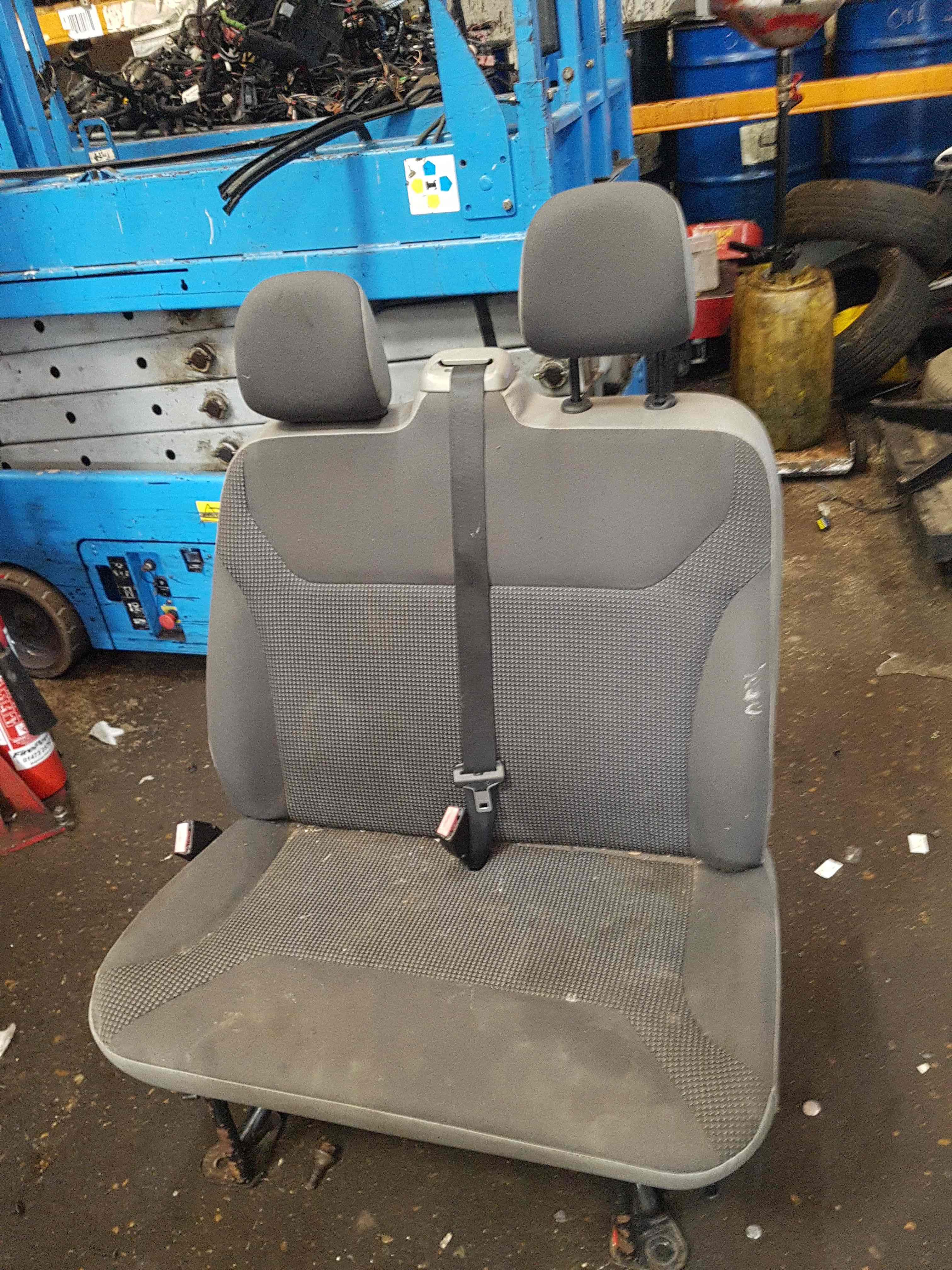 Thumb 5 Renault Trafic MK2 2001-2014 Passengers Double Bench Seat No Rips 
