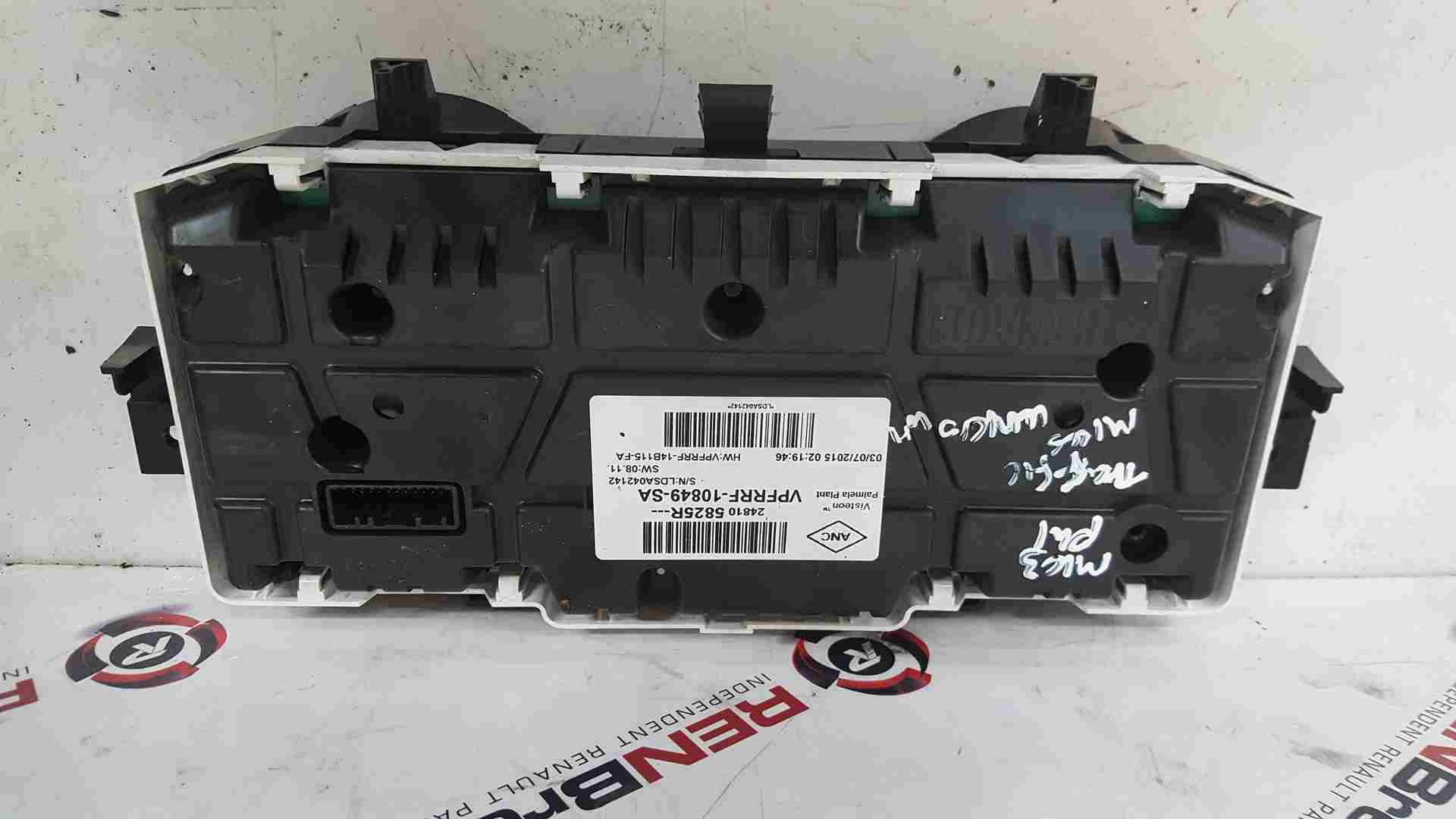 Thumb 3 Renault Trafic MK3 2014-2018 Clock Visteon Instrument Cluster Speedo 248105825R