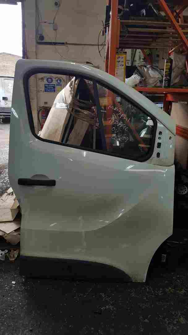 Thumb 2 Renault Trafic MK3 2014-2018 Drivers OSF Front White Door Ov369