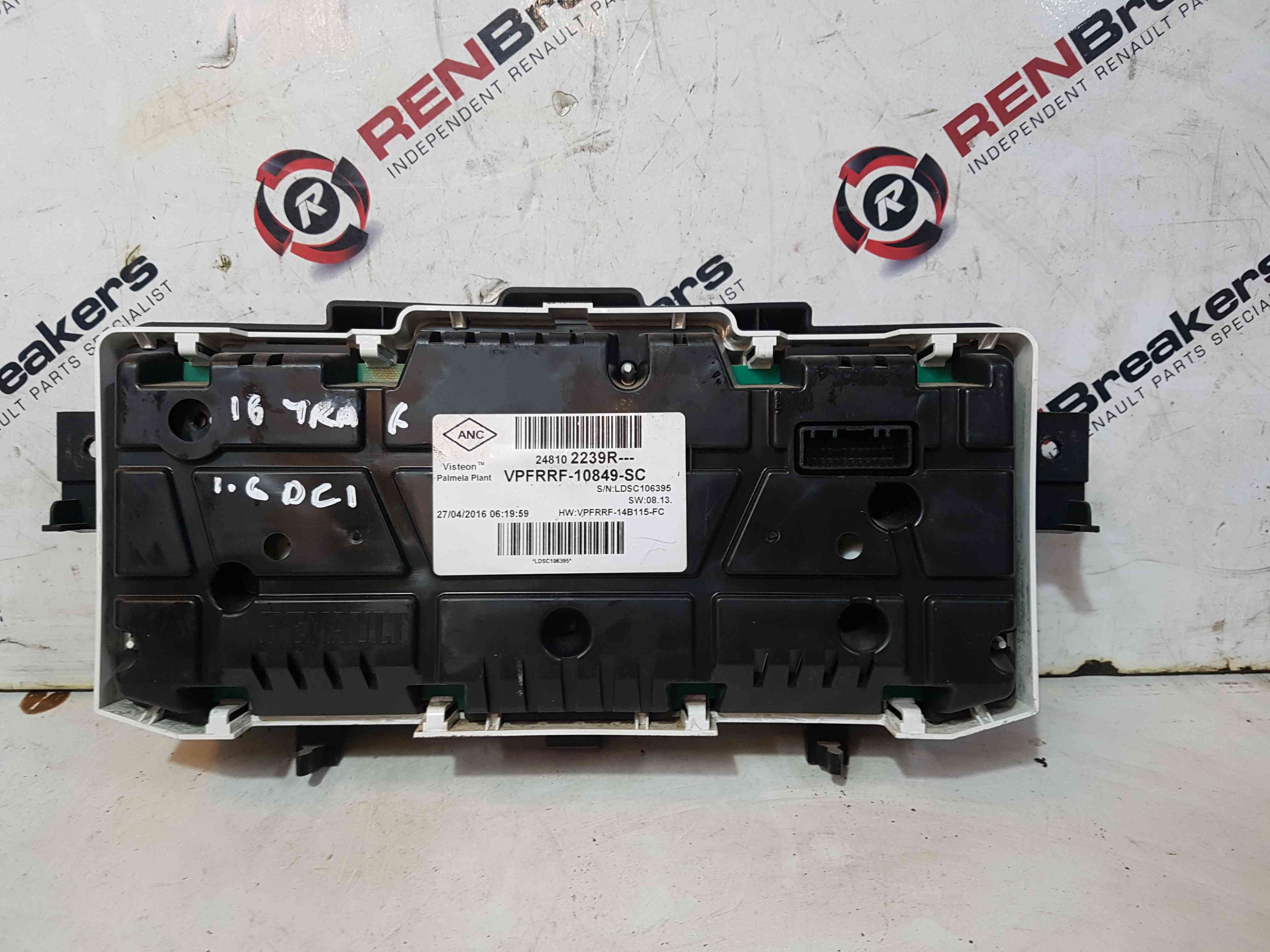 Thumb 7 Renault Trafic MK3 2014-2018 Instrument Panel Dials Clocks 248102239r