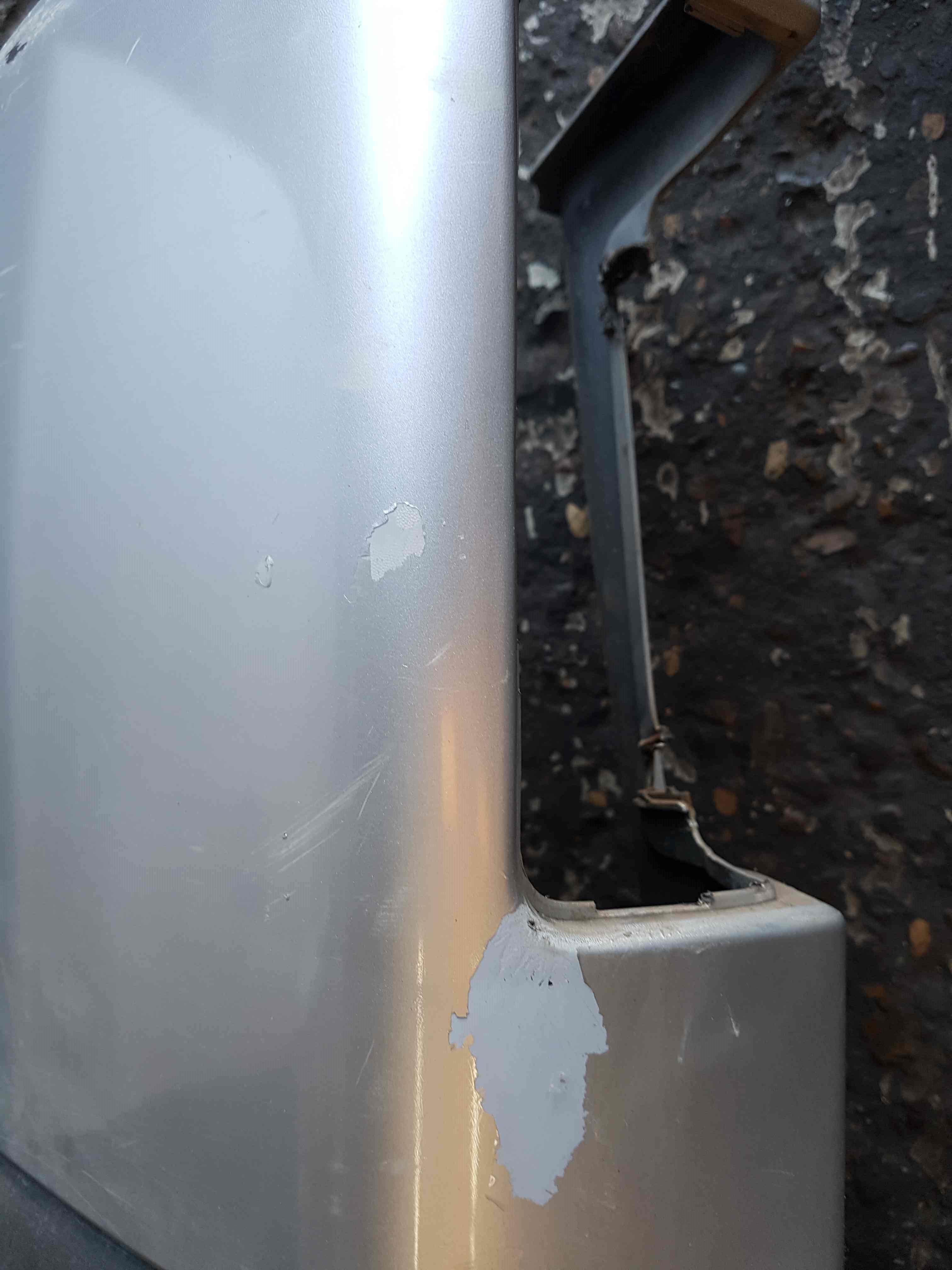 Thumb 3 Renault Trafic MK3 2014-2018 Passenger NSR Rear Bumper Corner Trim Silver Ted69