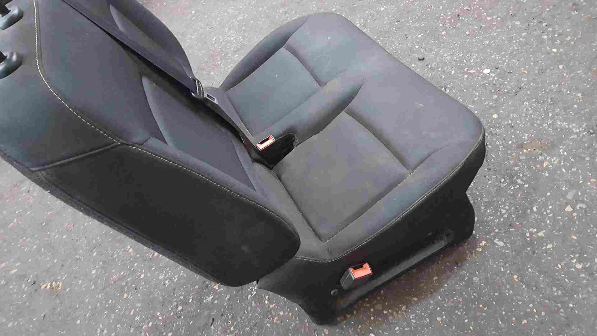 Thumb 2 Renault Trafic MK3 2014-2018 Passengers Double Seat Black No Rips 