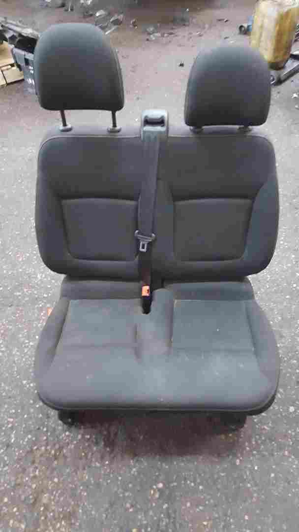 Thumb 4 Renault Trafic MK3 2014-2018 Passengers Double Seat Black No Rips 