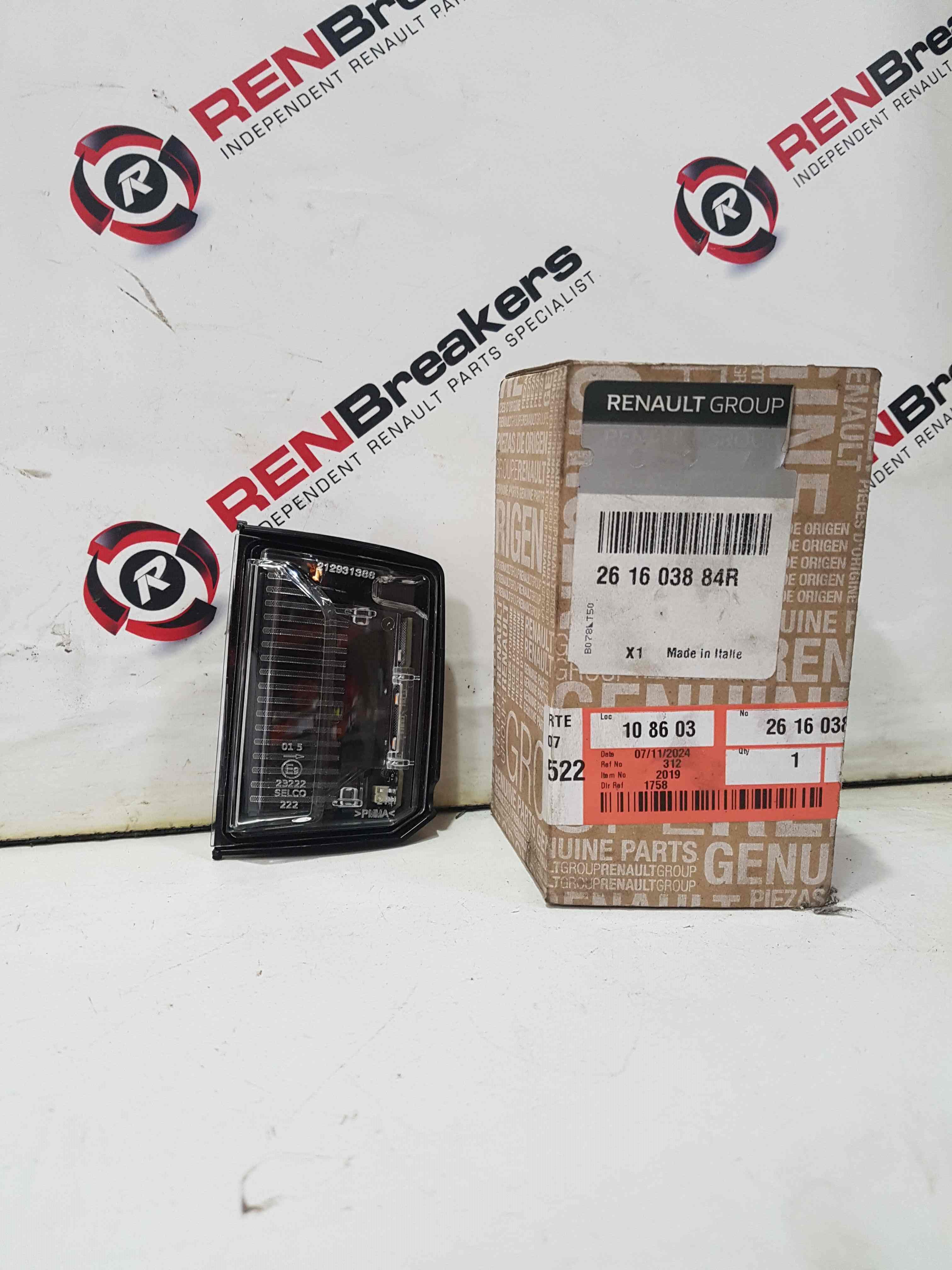 Renault Trafic MK3 2014-2018 Right OSF Right Indicator Clear LED Light Lamp 