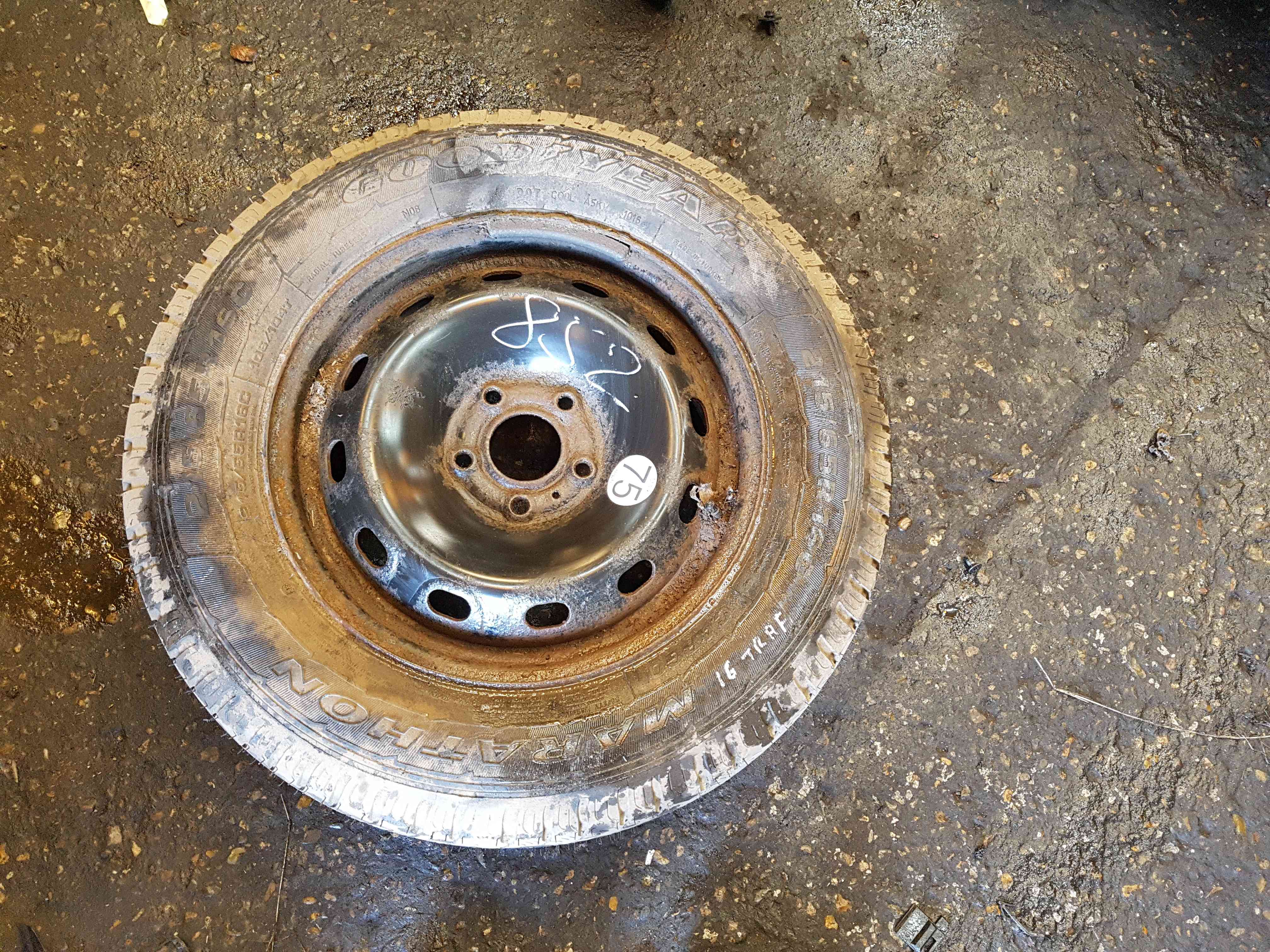 Thumb 3 Renault Trafic MK3 2014-2018 Spare Steel Wheel RIM + GOODYEAR Tyre 215 65 16 7mm