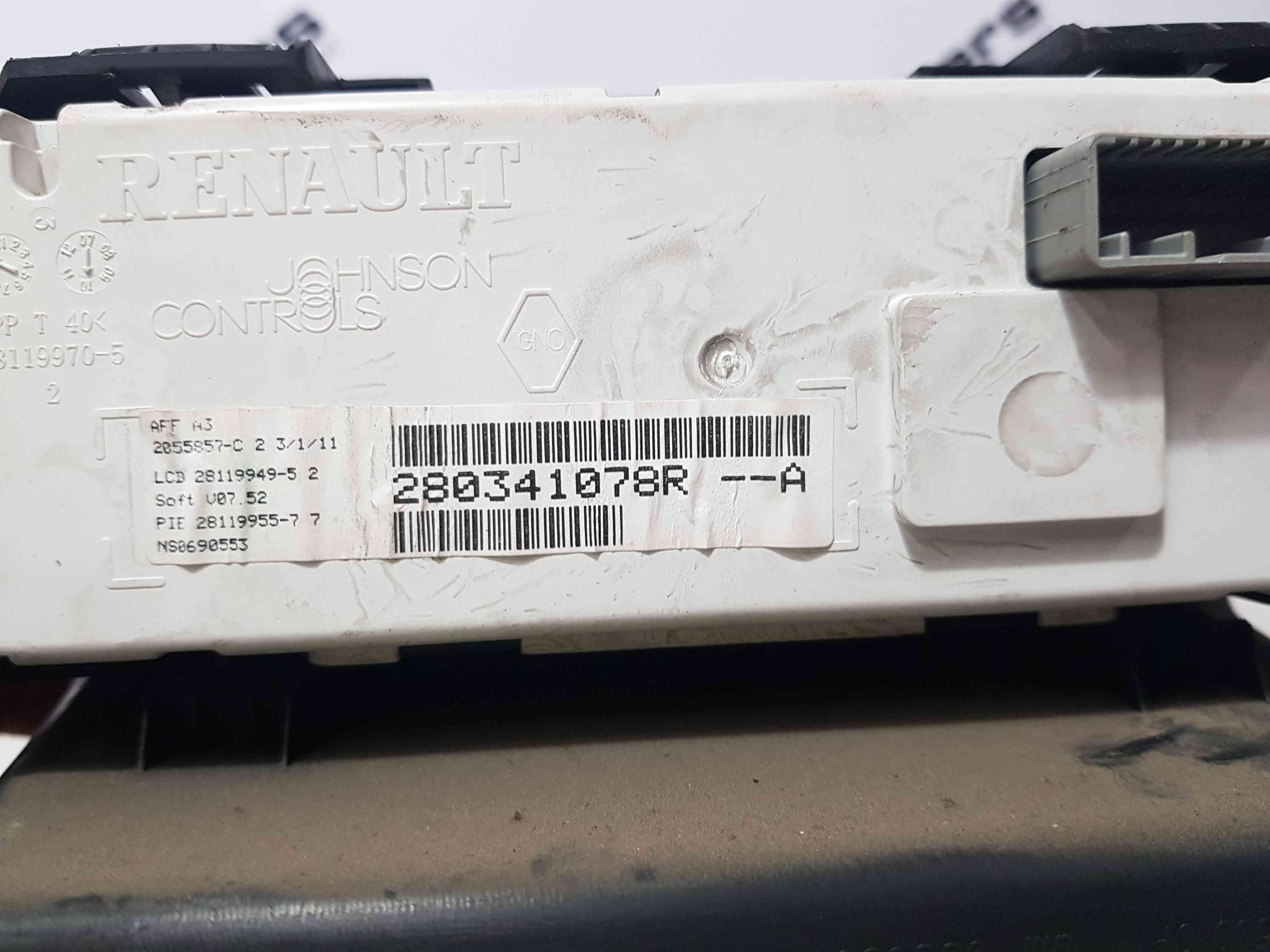 Thumb 7 Renault Trafic Vivaro Primastar 2001-2014 Digital Clock Display 280341078R